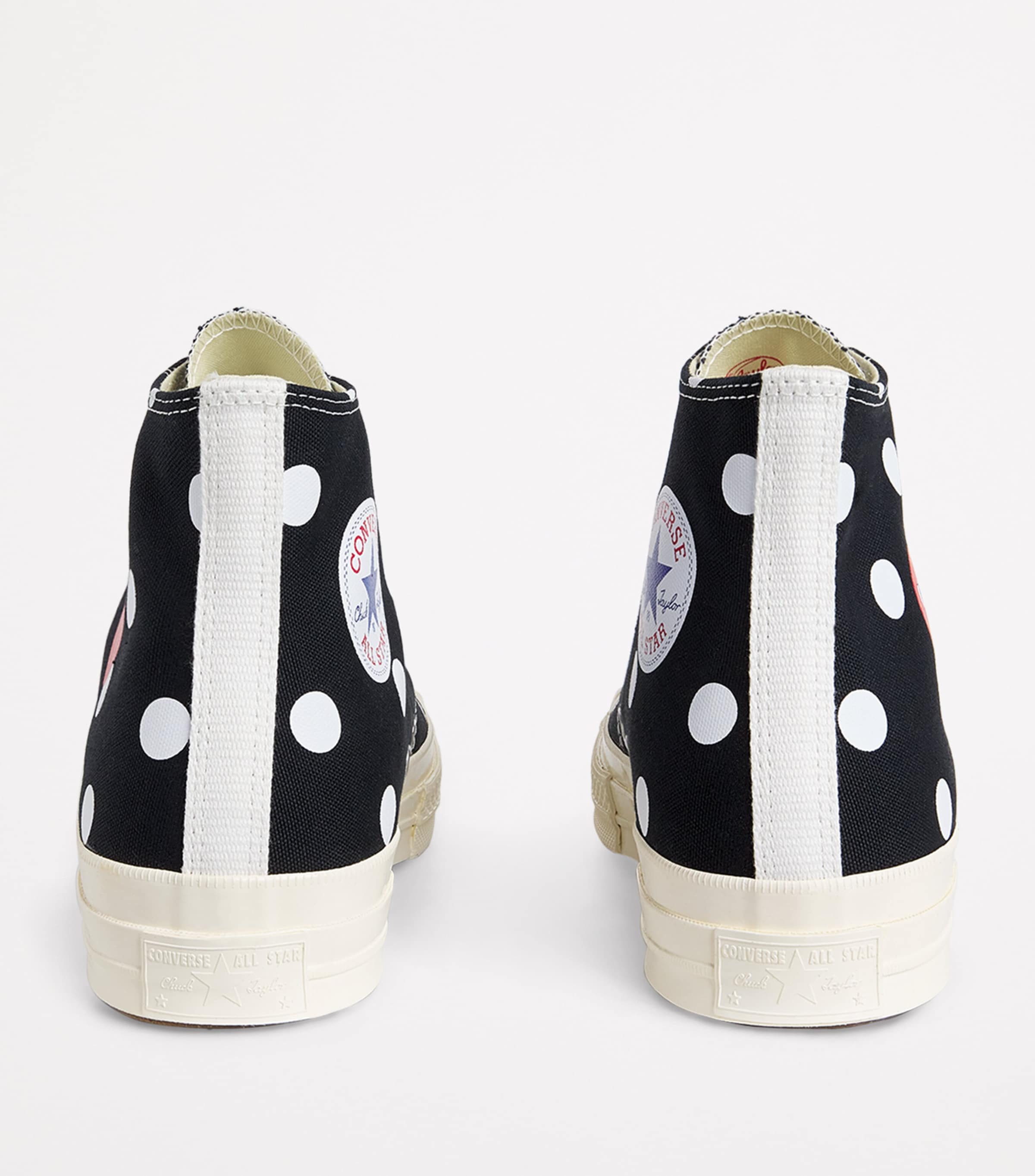 x Converse Polka Dot Heart Chuck Taylor All Star '70 High-Top Sneakers BLACK Image 4
