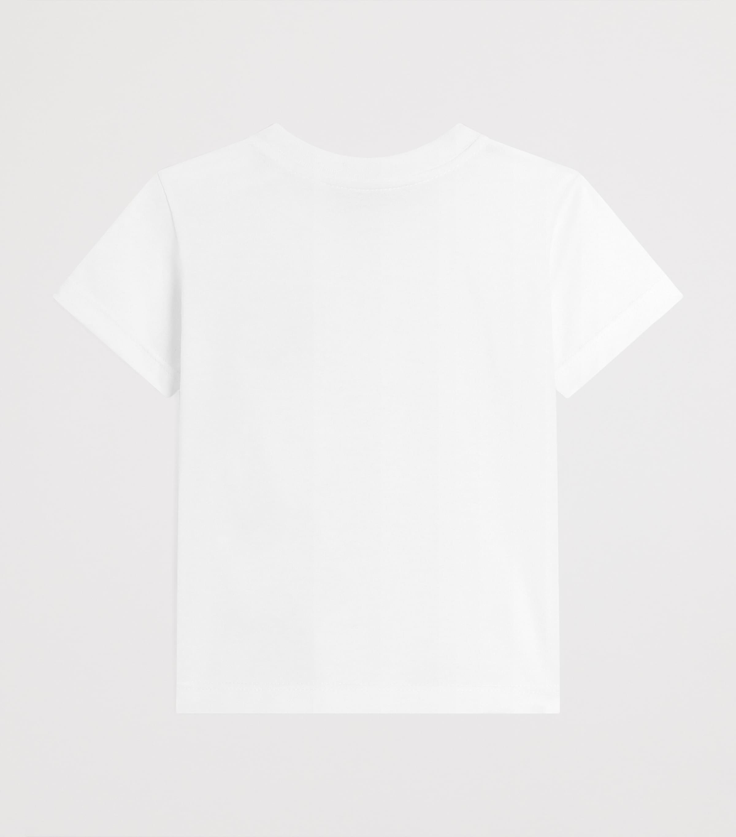 Dolce&Gabbana Kids Cotton Logo-Patch T-Shirt (3-30 Months) Optical White Image 2