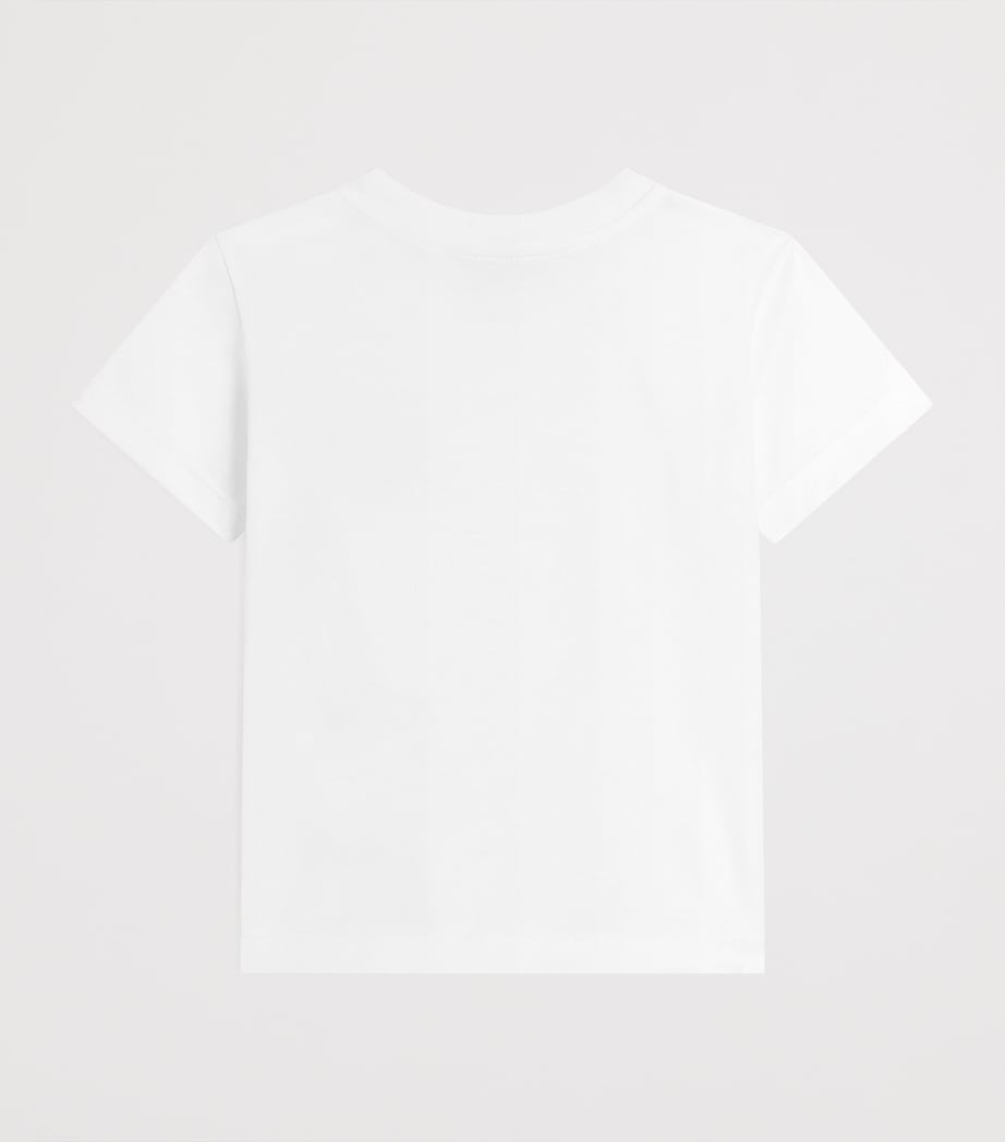 Dolce&Gabbana Kids Cotton Logo-Patch T-Shirt (3-30 Months) Optical White Image 2