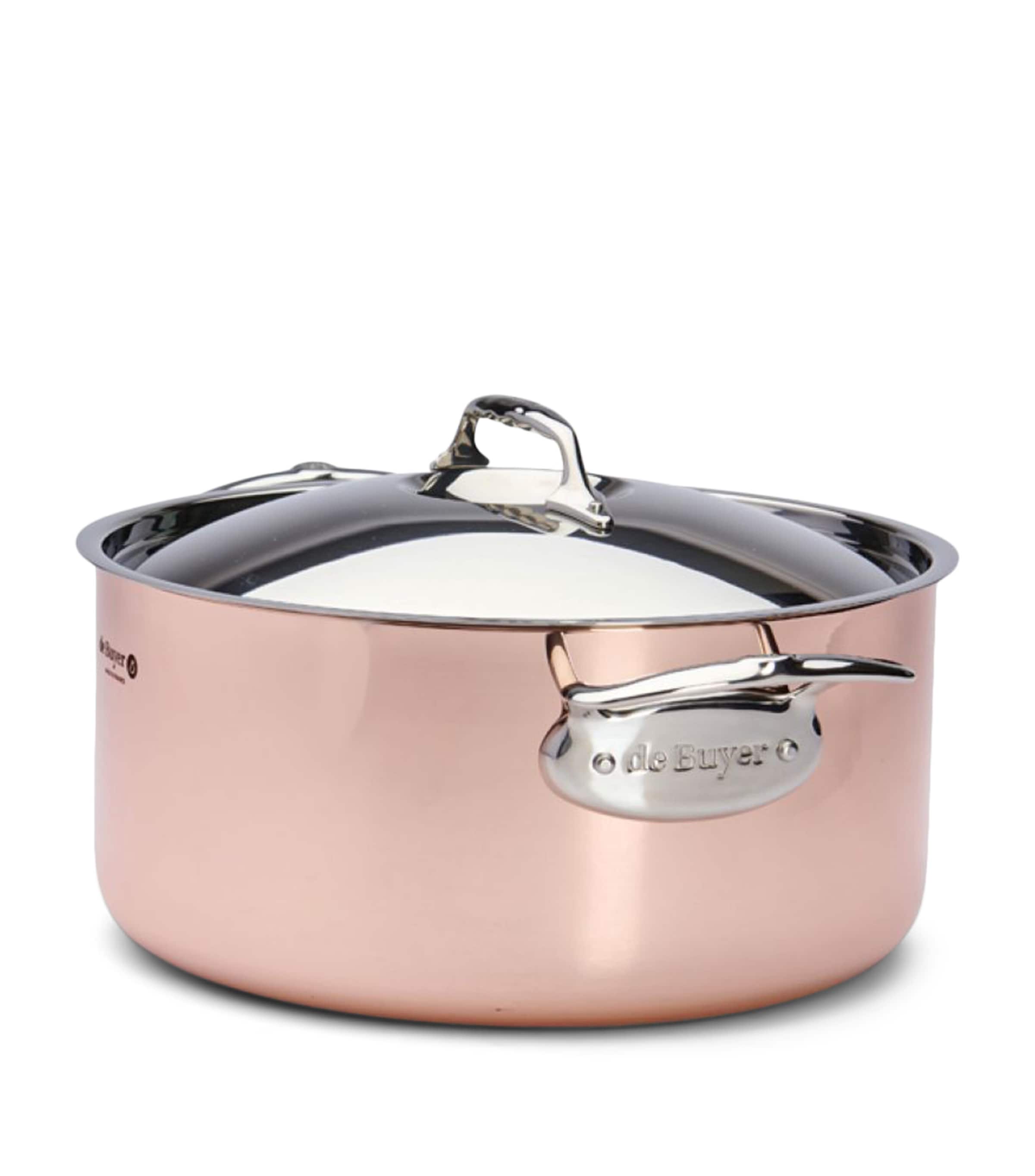 De Buyer Copper Prima Matera Stewpan and Lid (28cm) Copper Image 5