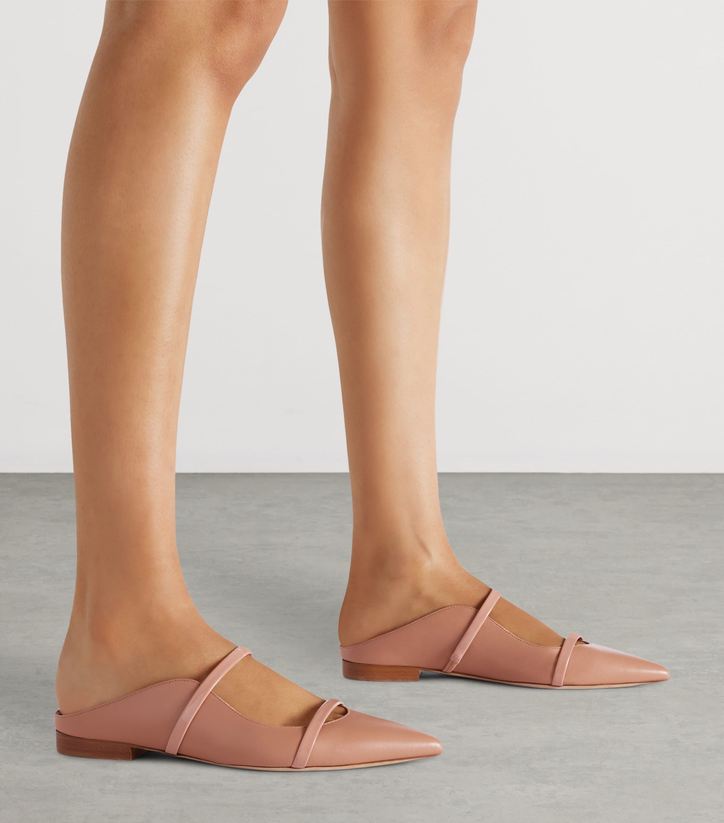 Malone Souliers Leather Maureen Mules Blush Image 2