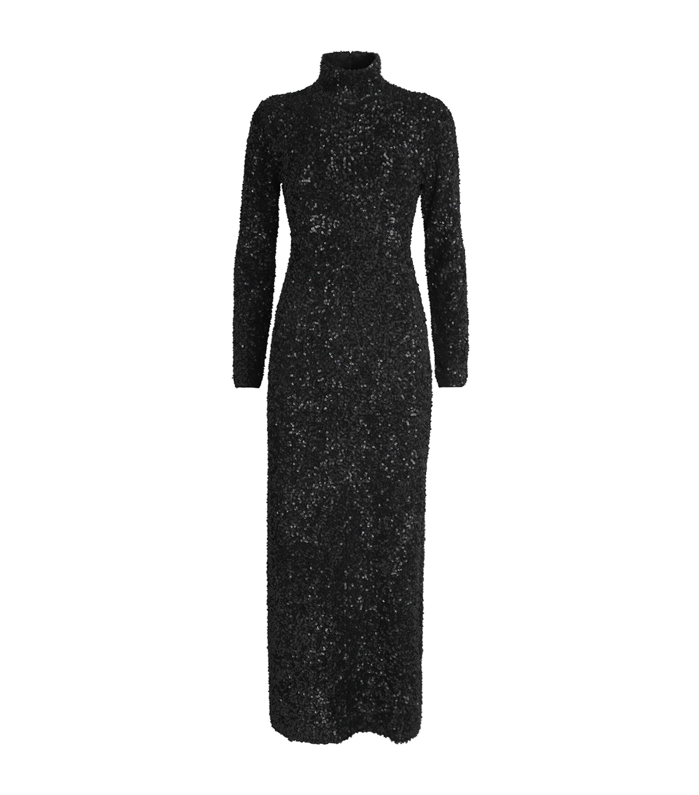 Adam Lippes Womens Sequinned Samadhi Midi Dress Black Image 1