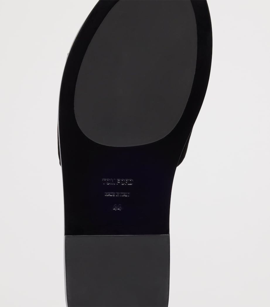 TOM FORD Suede T Slides Naa Image 5