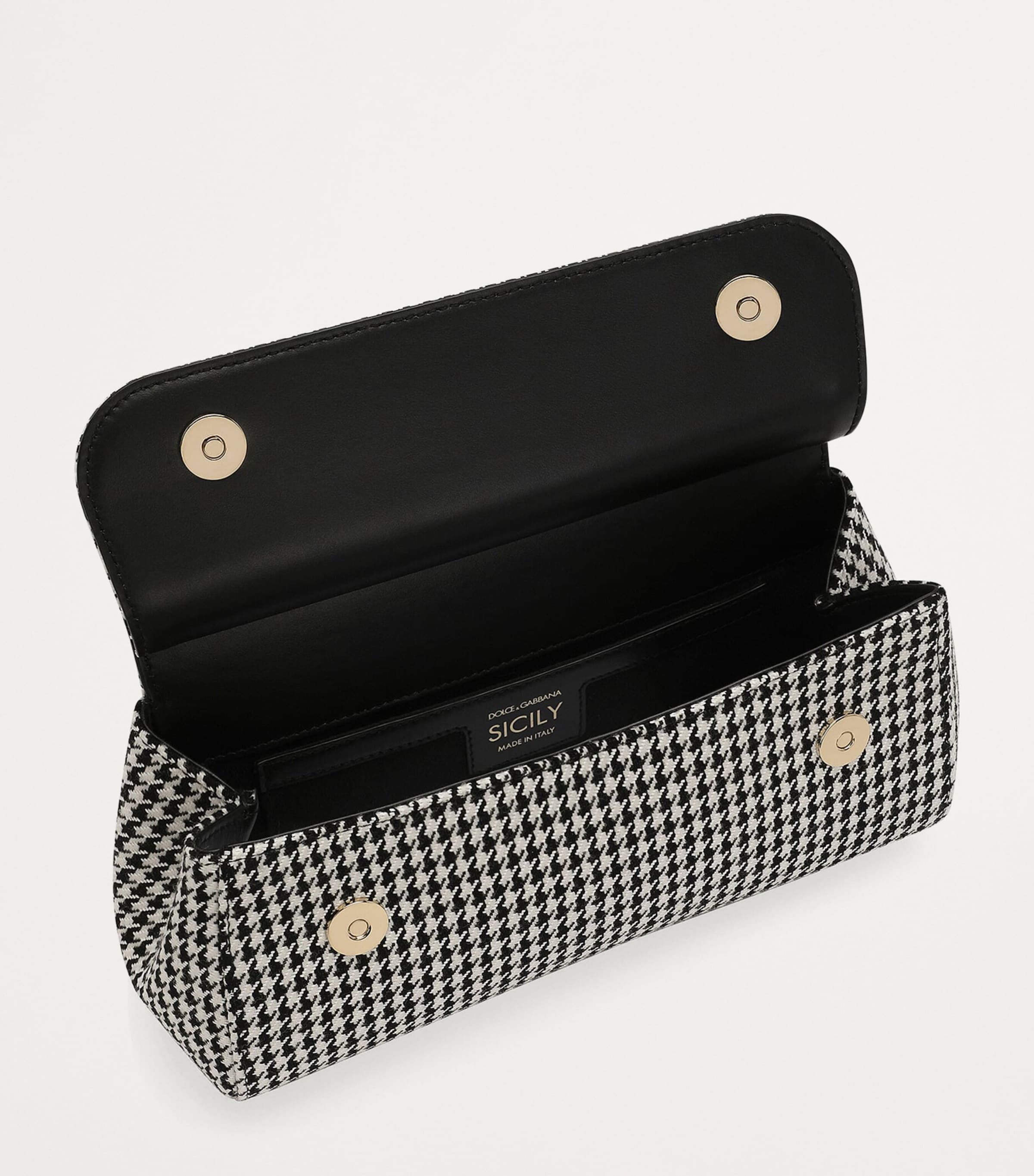 Medium Houndstooth Sicily Top-Handle Bag HW5FG-PIED POULE Image 4