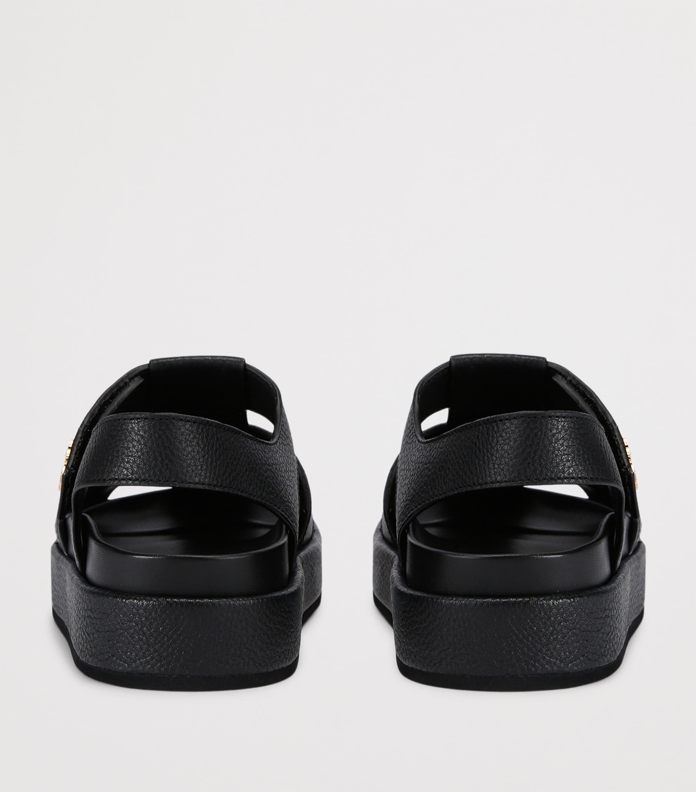 Leather Kira Fisherman Sandals BLACK Image 2