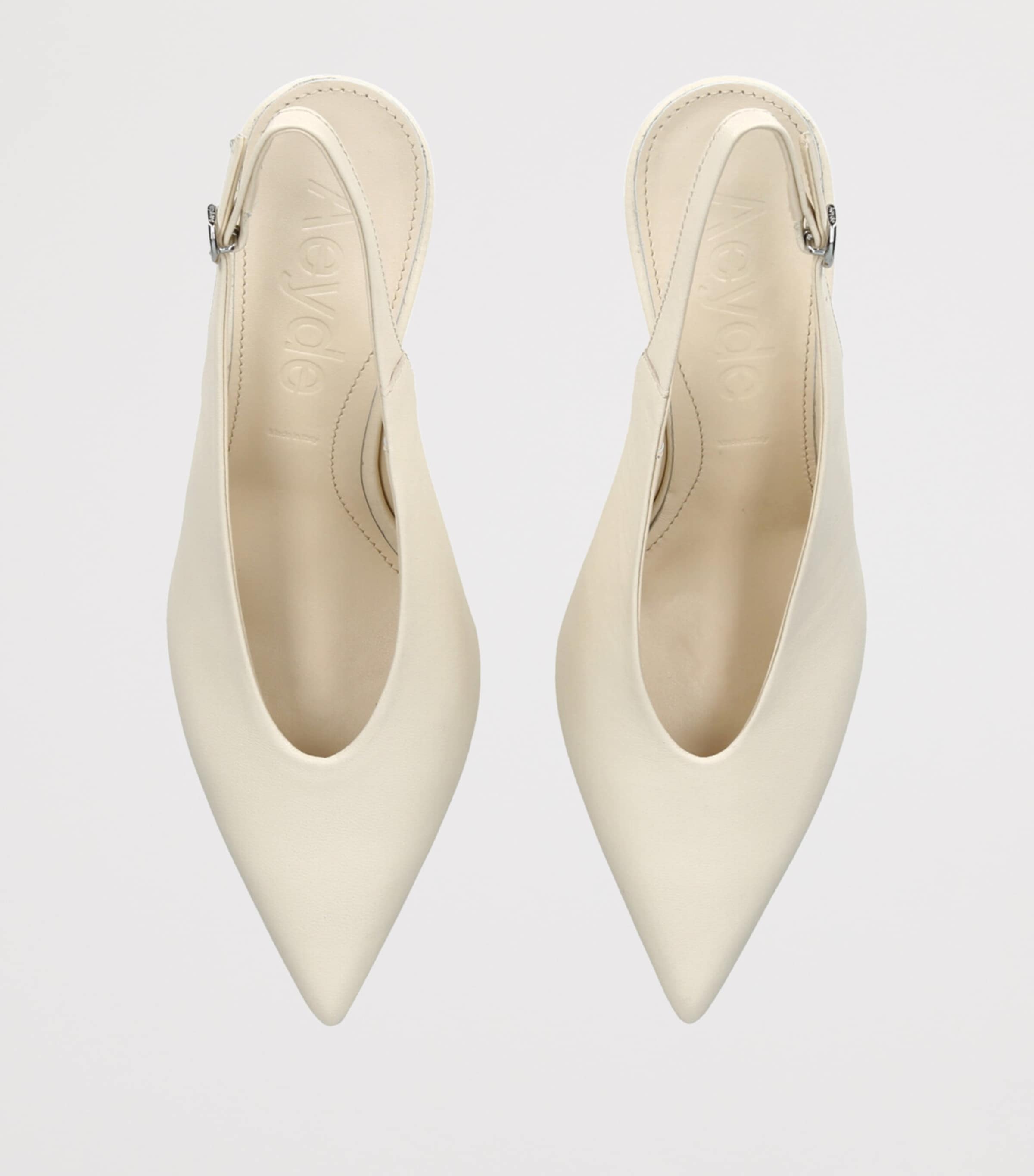 aeyde Leather Carla Slingback Pumps 75 Cream Image 5