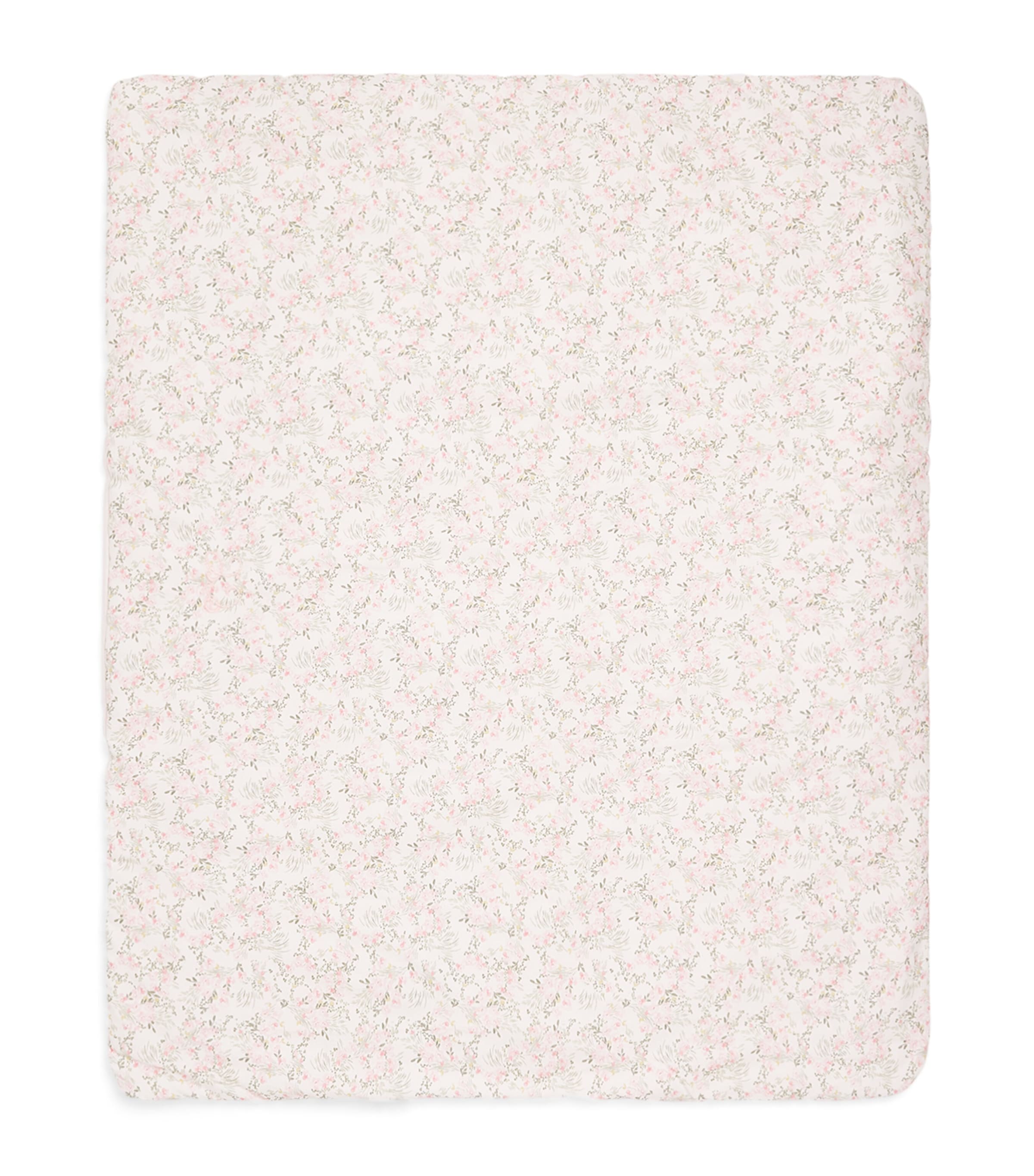 Tartine Et Chocolat Cotton Floral-print Blanket In Neutral