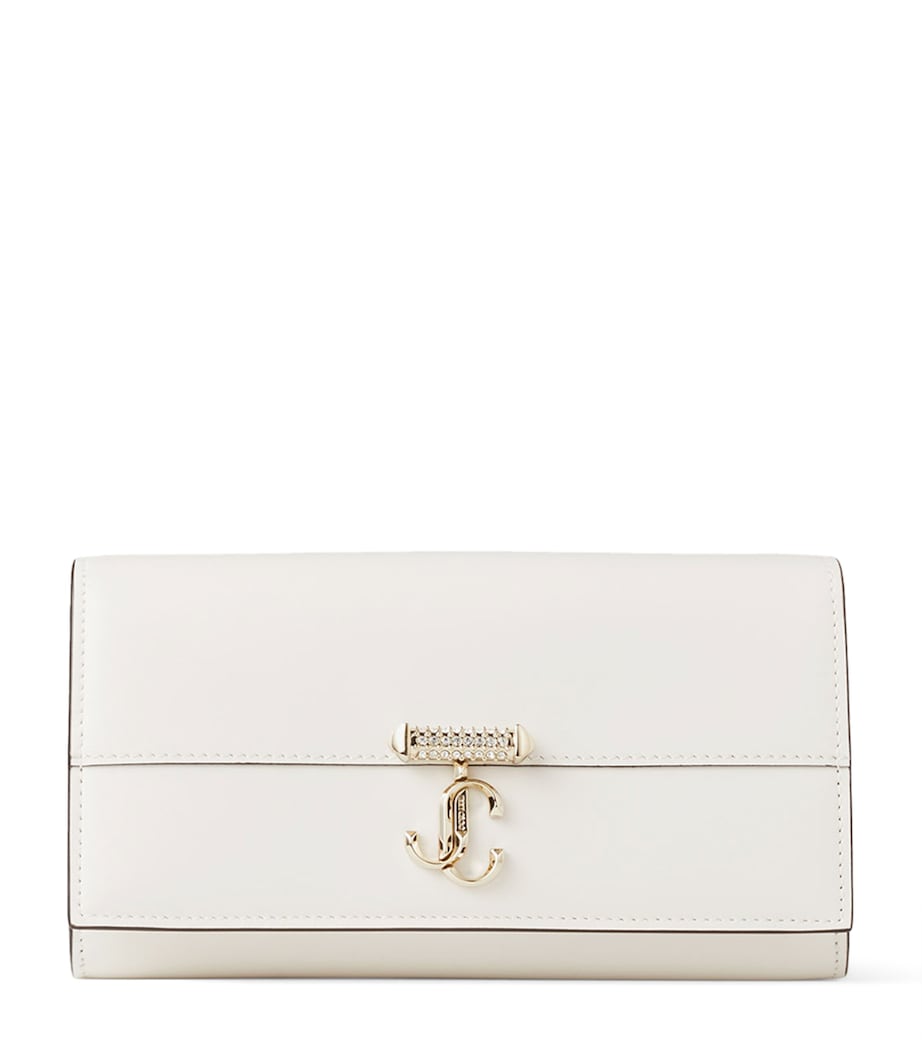 Leather Varenne Chain Wallet LATTE/LIGHT GOLD Image 1