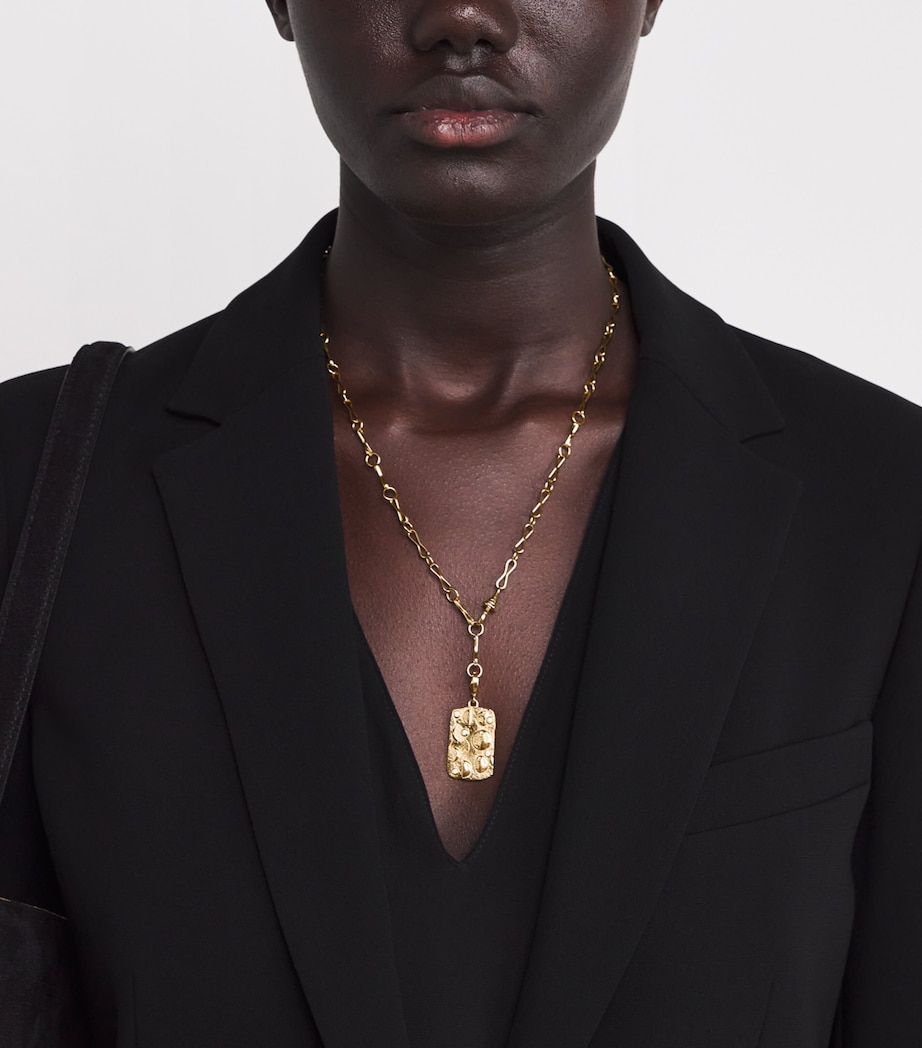 Yellow Gold Large Motif Chain Necklace YELLOW GOLD Image 2