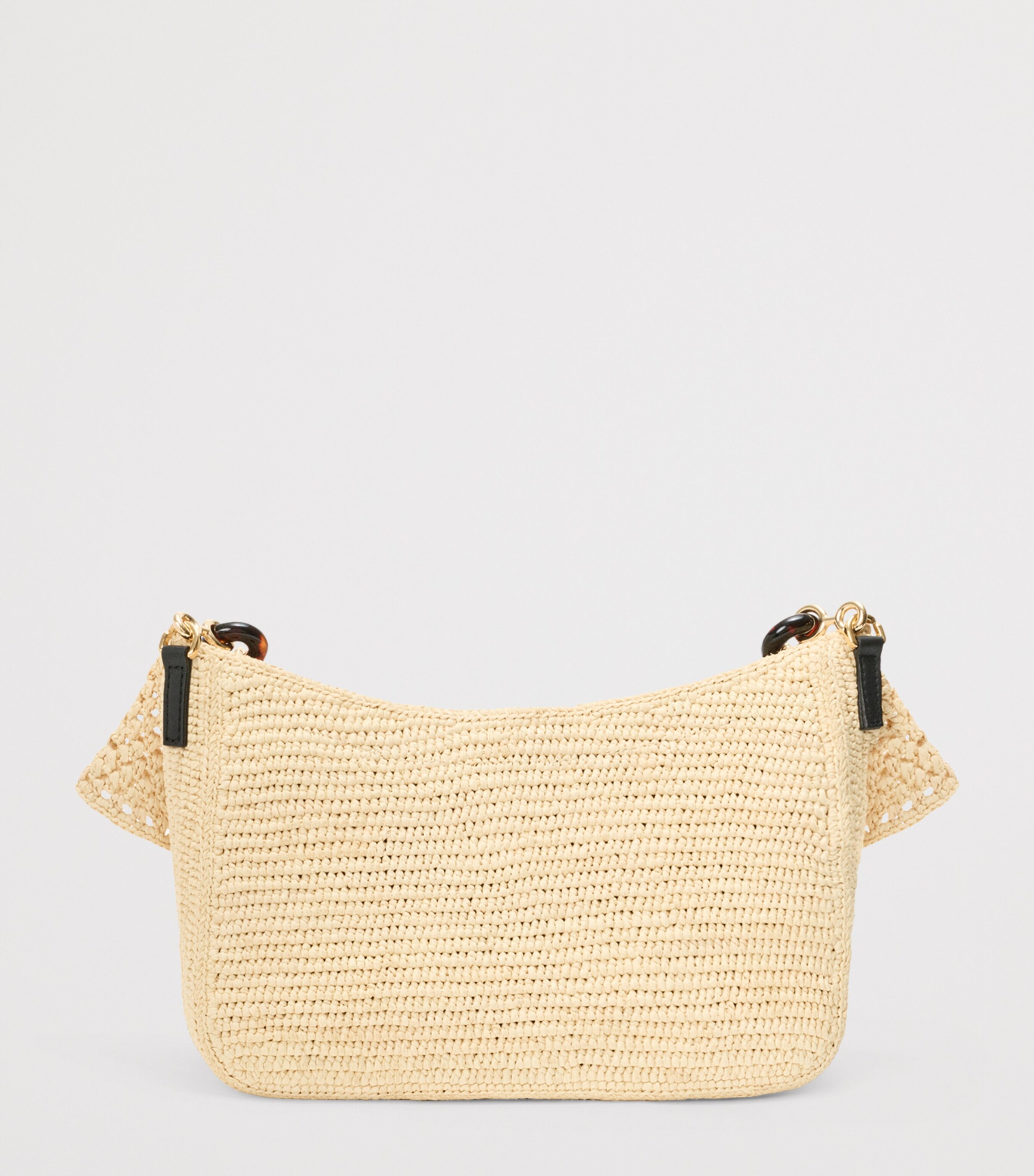 LOEWE x Paula's Ibiza Medium Raffia Ola Bag Shoulder Bag Natural Image 6
