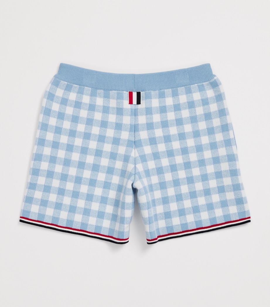 Gingham Split-Hem Shorts (2-12 Years) LIGHT BLUE Image 2