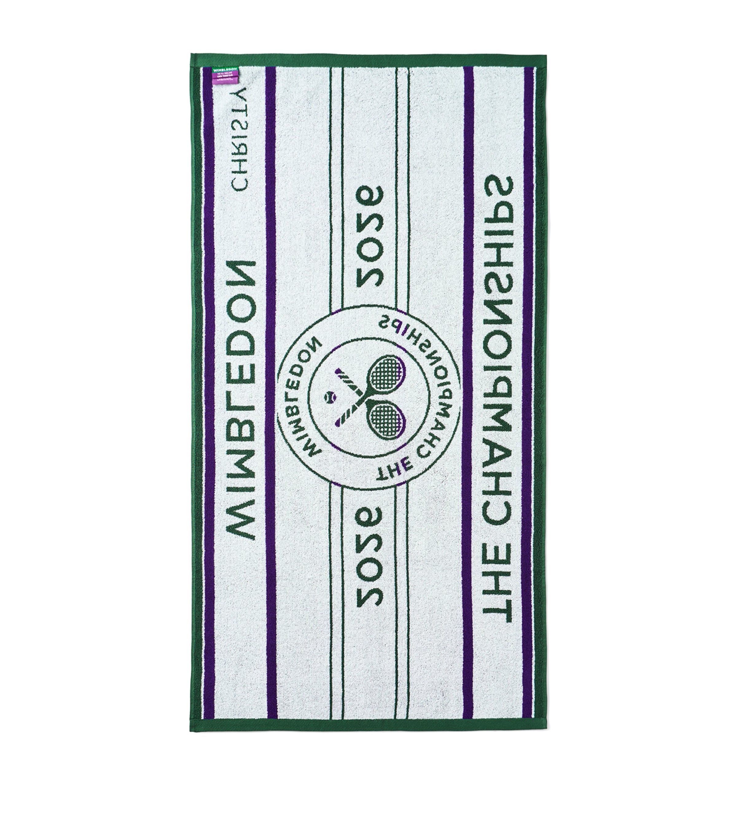 Christy x Wimbledon Championship 2026 Bath Towel Green / Purple Image 4