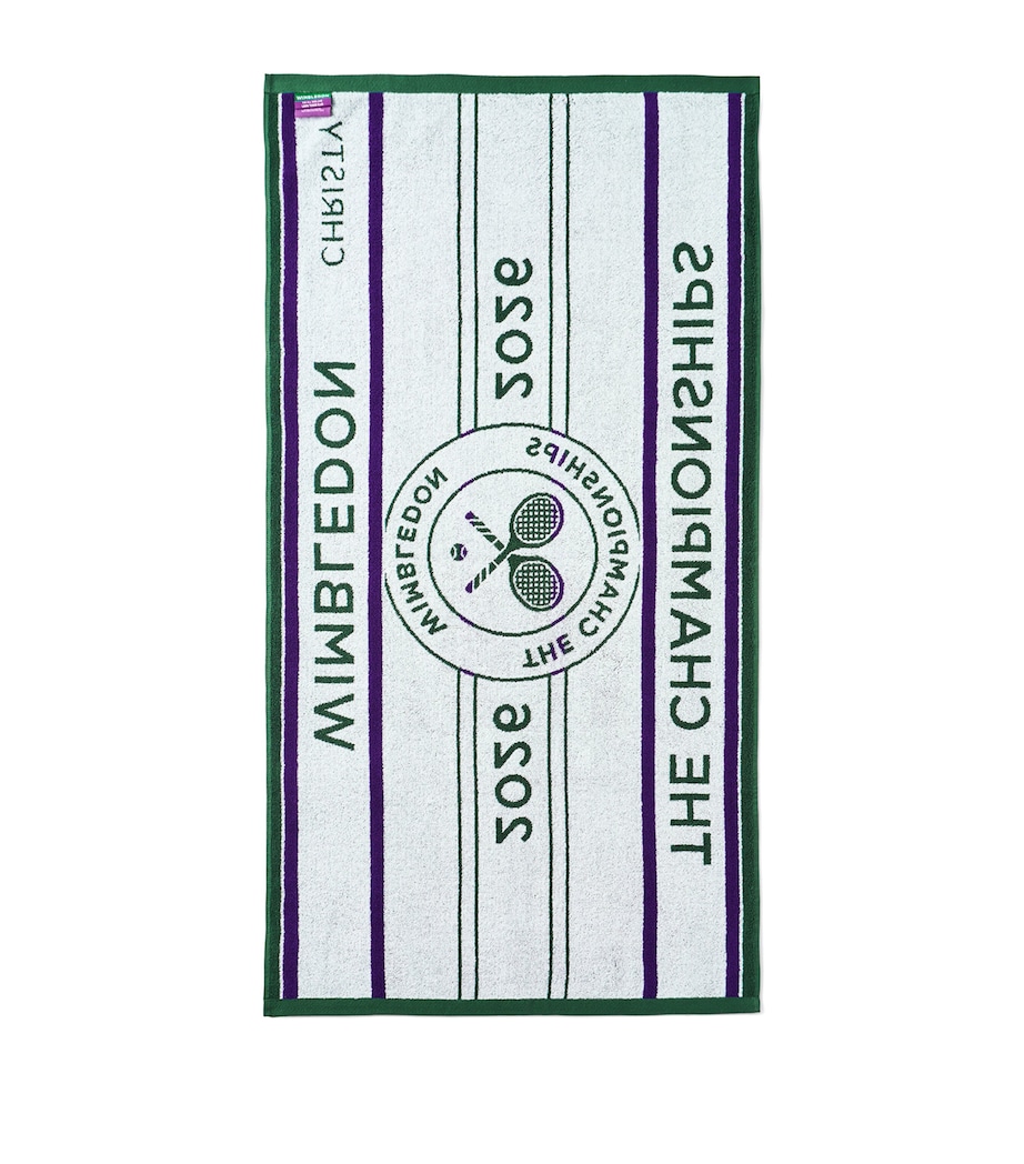 Christy x Wimbledon Championship 2026 Bath Towel Green / Purple Image 4