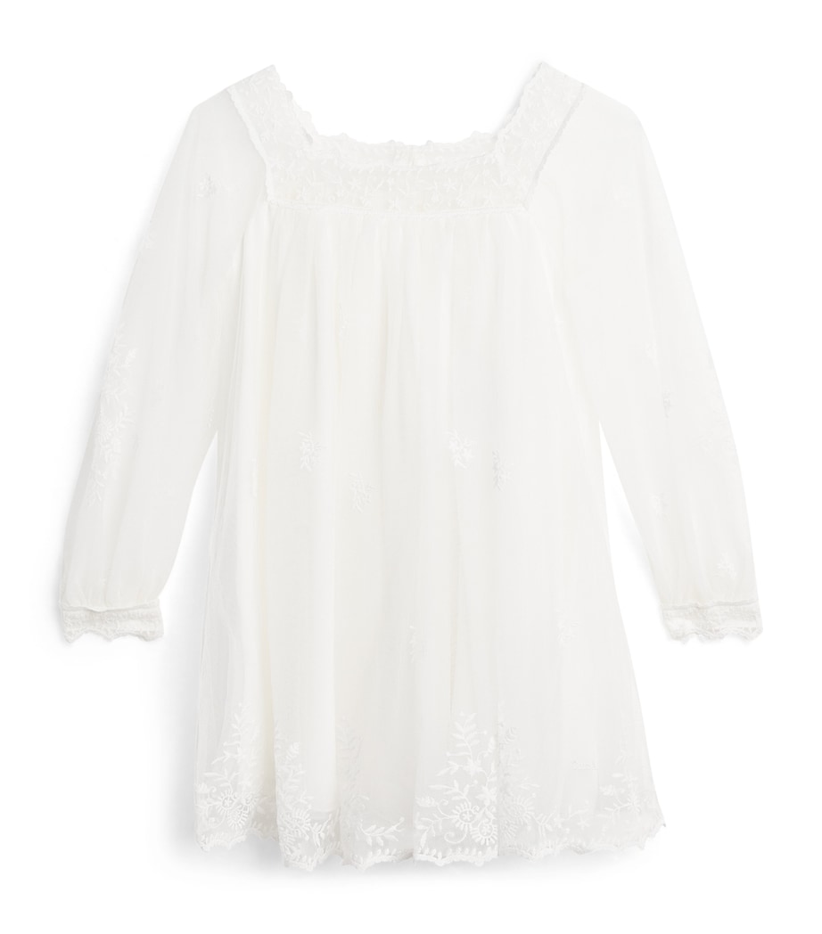 Chloé Kids Embroidered Ceremony Dress (4-14 Years) Image 1