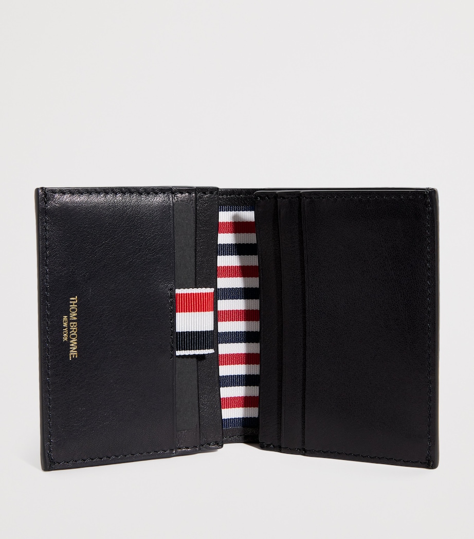 Leather Bifold Card Holder BLACK Image 2