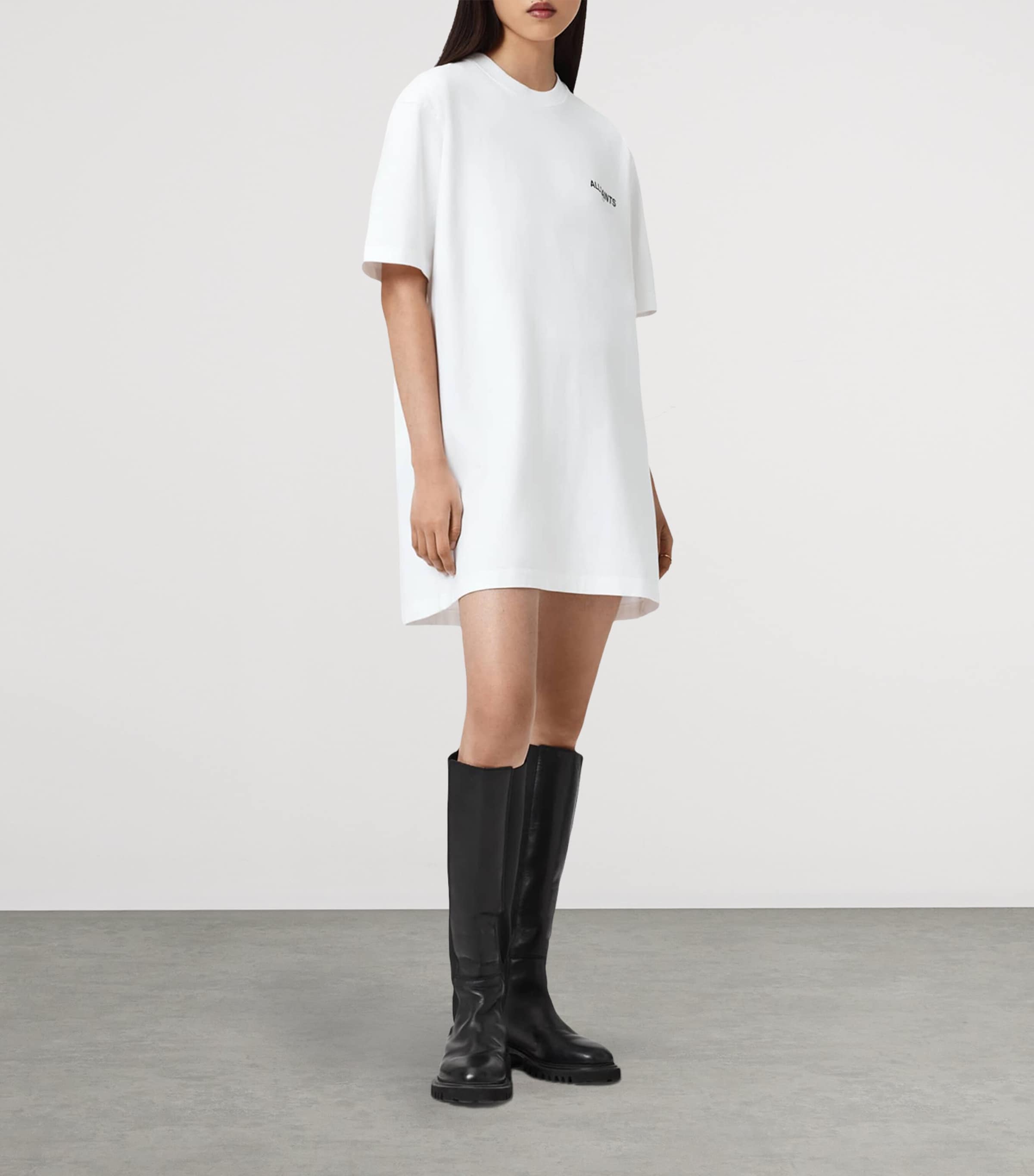 Organic Cotton Halis Mini Dress WHITE Image 4