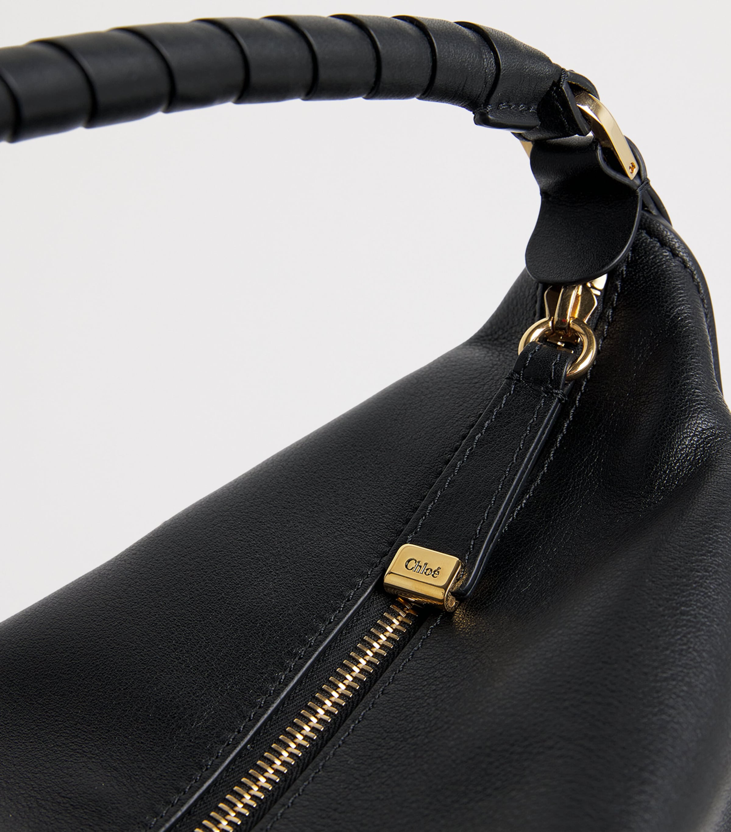 Calfskin Marcie Shoulder Bag BLACK Image 6