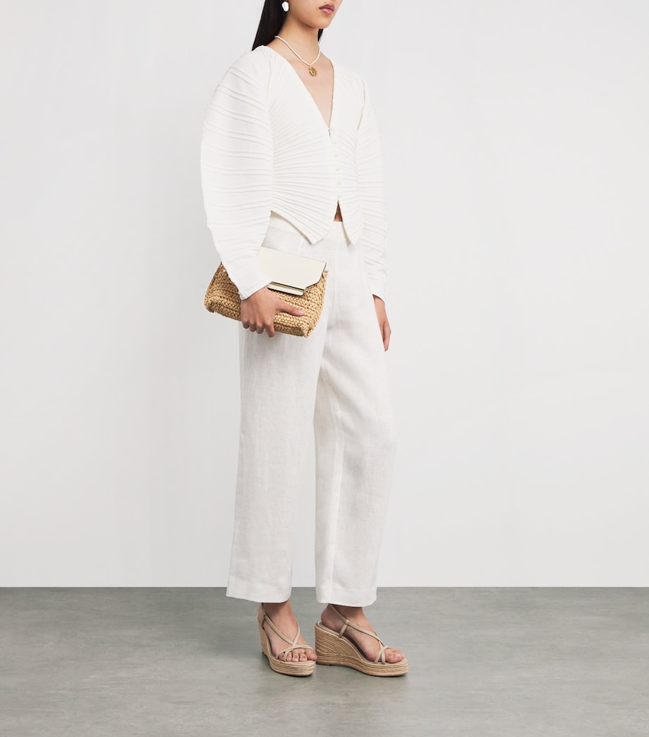 Rib-Knit Blair Cardigan OFF WHITE Image 2