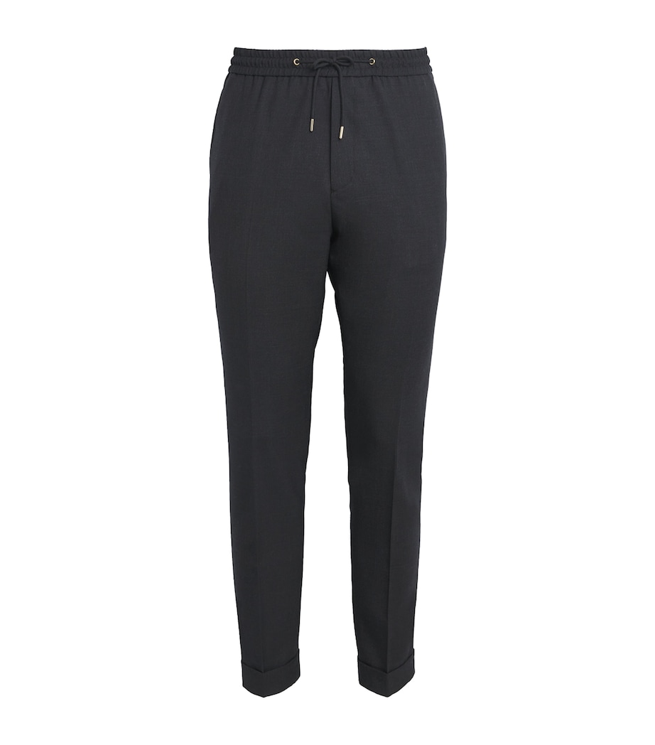Wool Drawstring Trousers 76_SLATE Image 1
