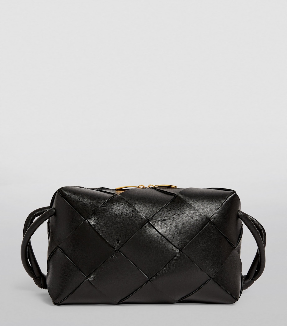 Bottega Veneta Cassette Cross-Body Bag Black Gold Image 4