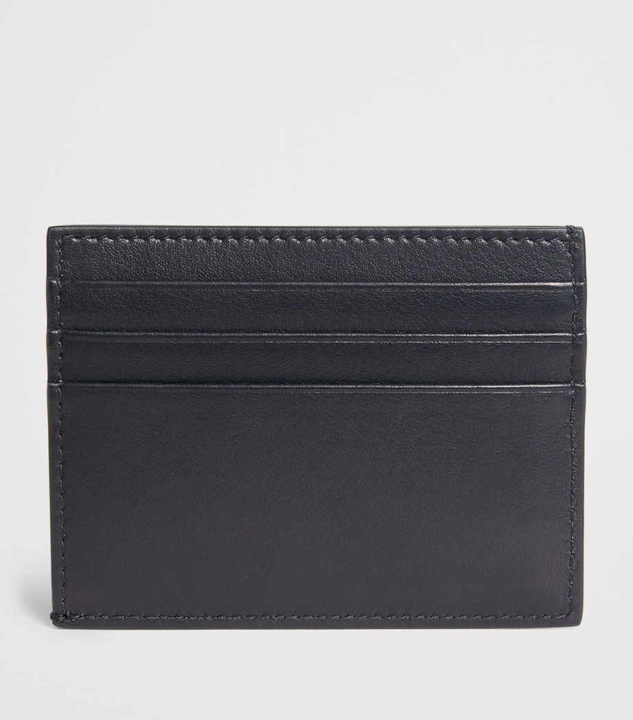Leather Tricolour Card Holder BLACK Image 2