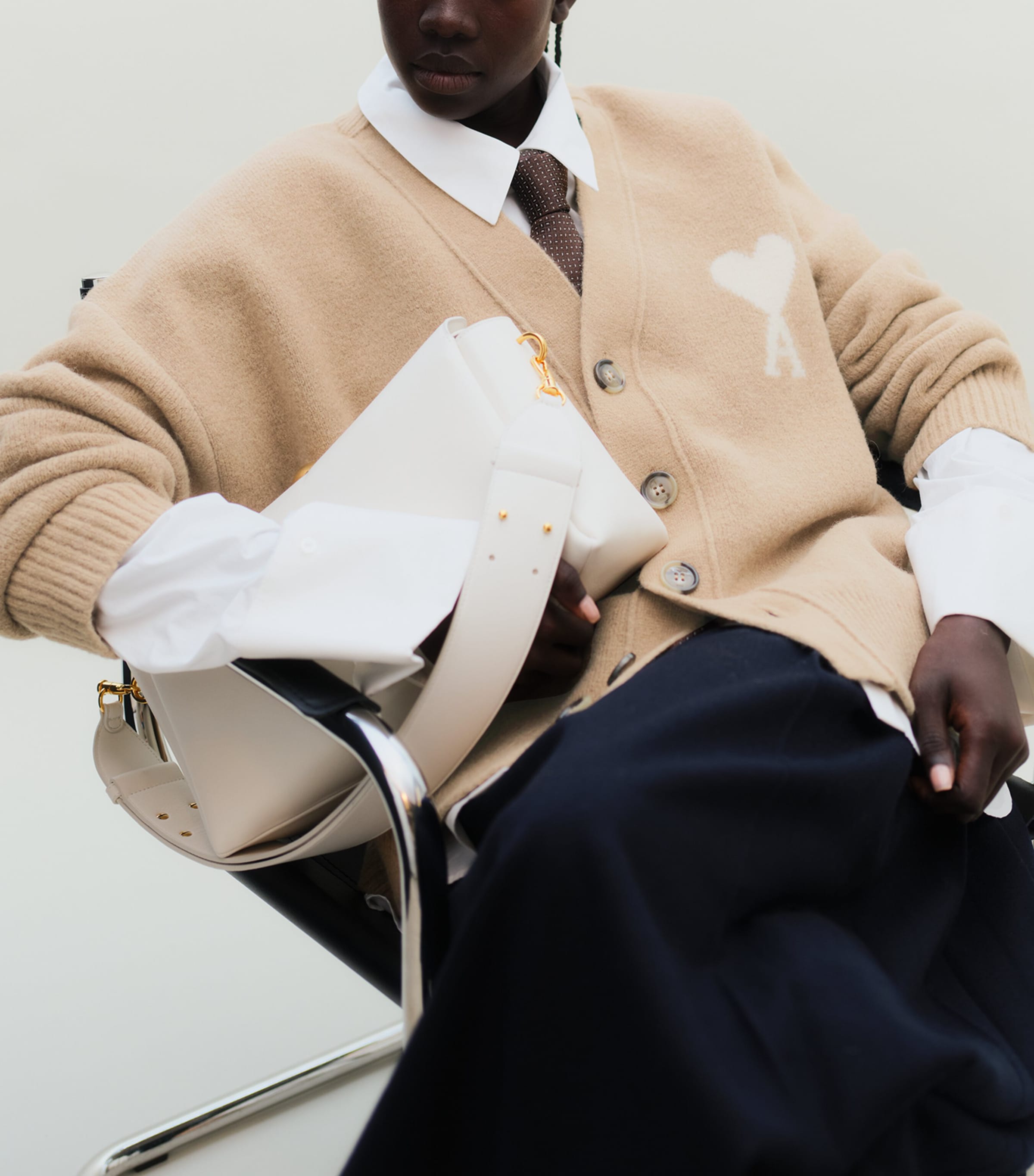 AMI Paris Multi Alpaca-Wool-Blend Ami de Coeur Cardigan | Harrods SA