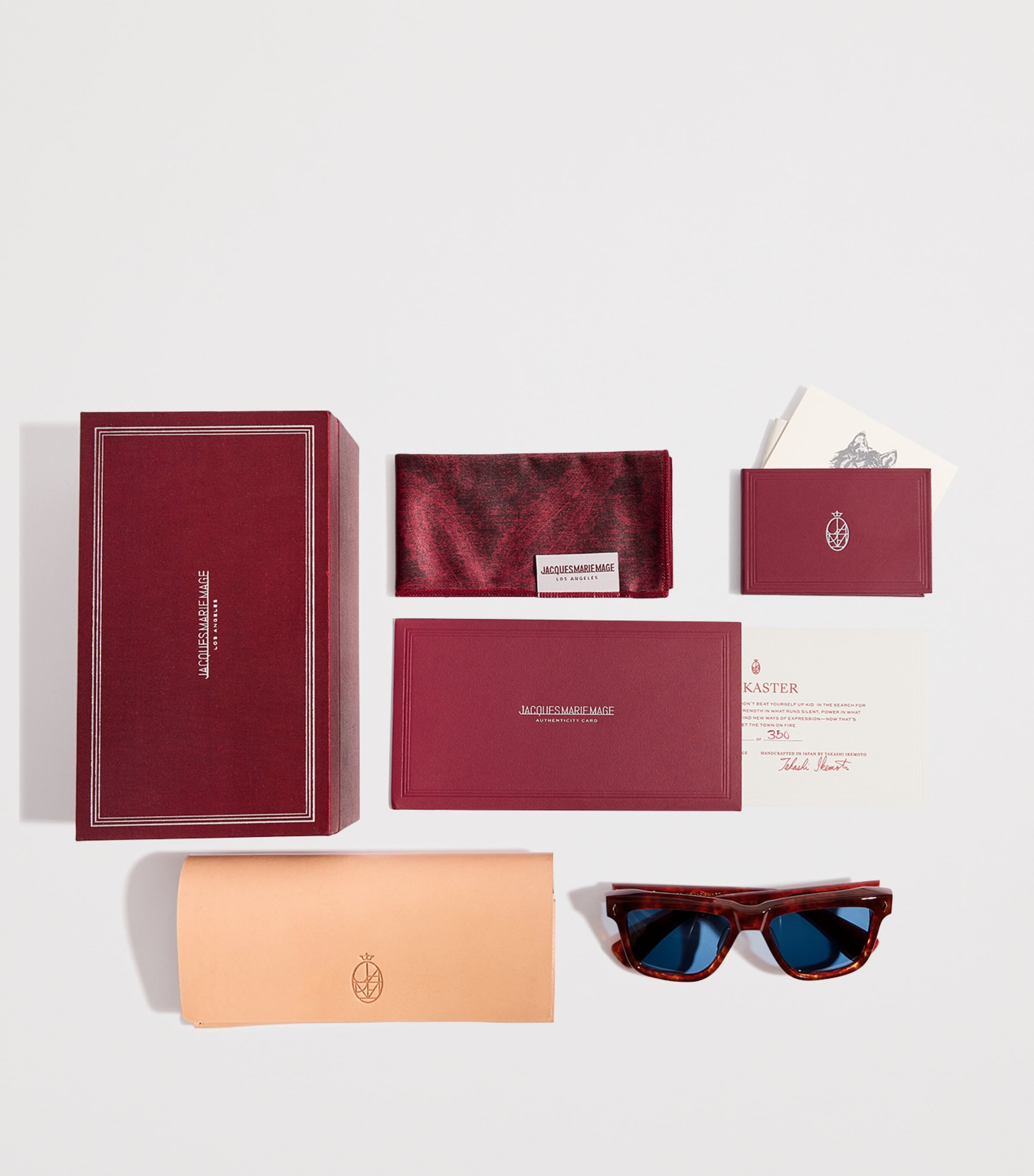 Jacques Marie Mage Acetate Lankaster Rectangle Sunglasses Breccia Image 4