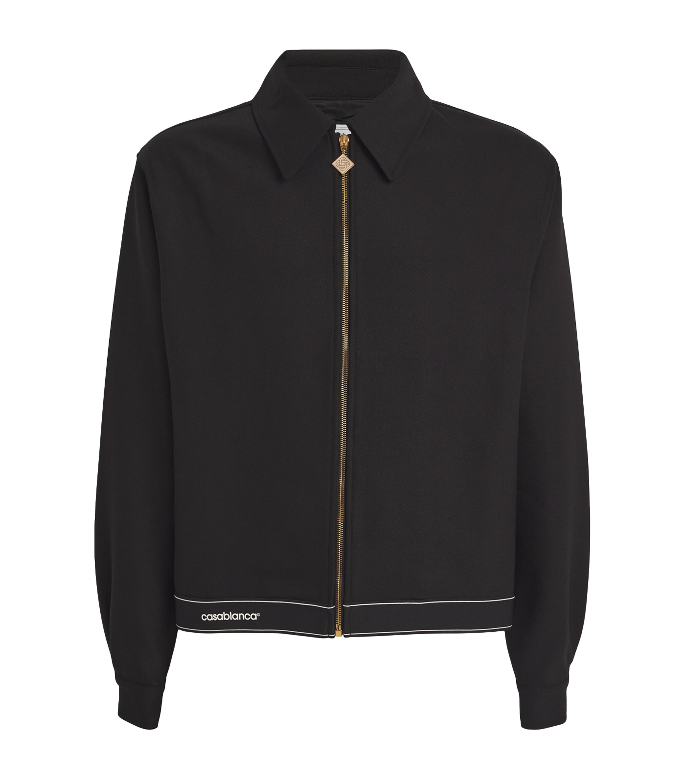 Casablanca Sports Tailoring Bomber Jacket In Black