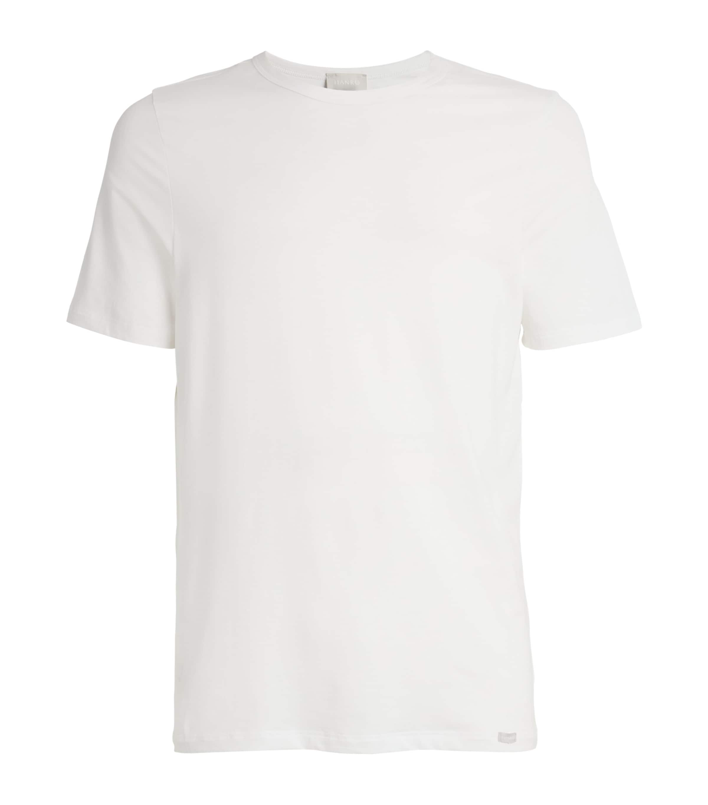 Hanro Cotton T-Shirts (Pack of 2) | Men Clothing | Nightwear | Loungewear | Designers | Hanro