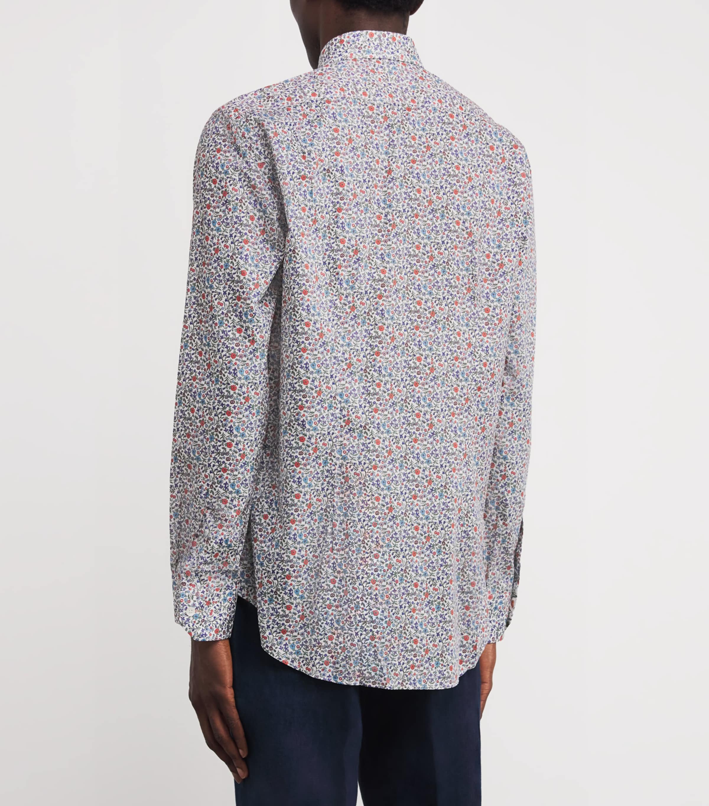Paul Smith Mens Cotton Liberty Print Shirt Coloured Image 3