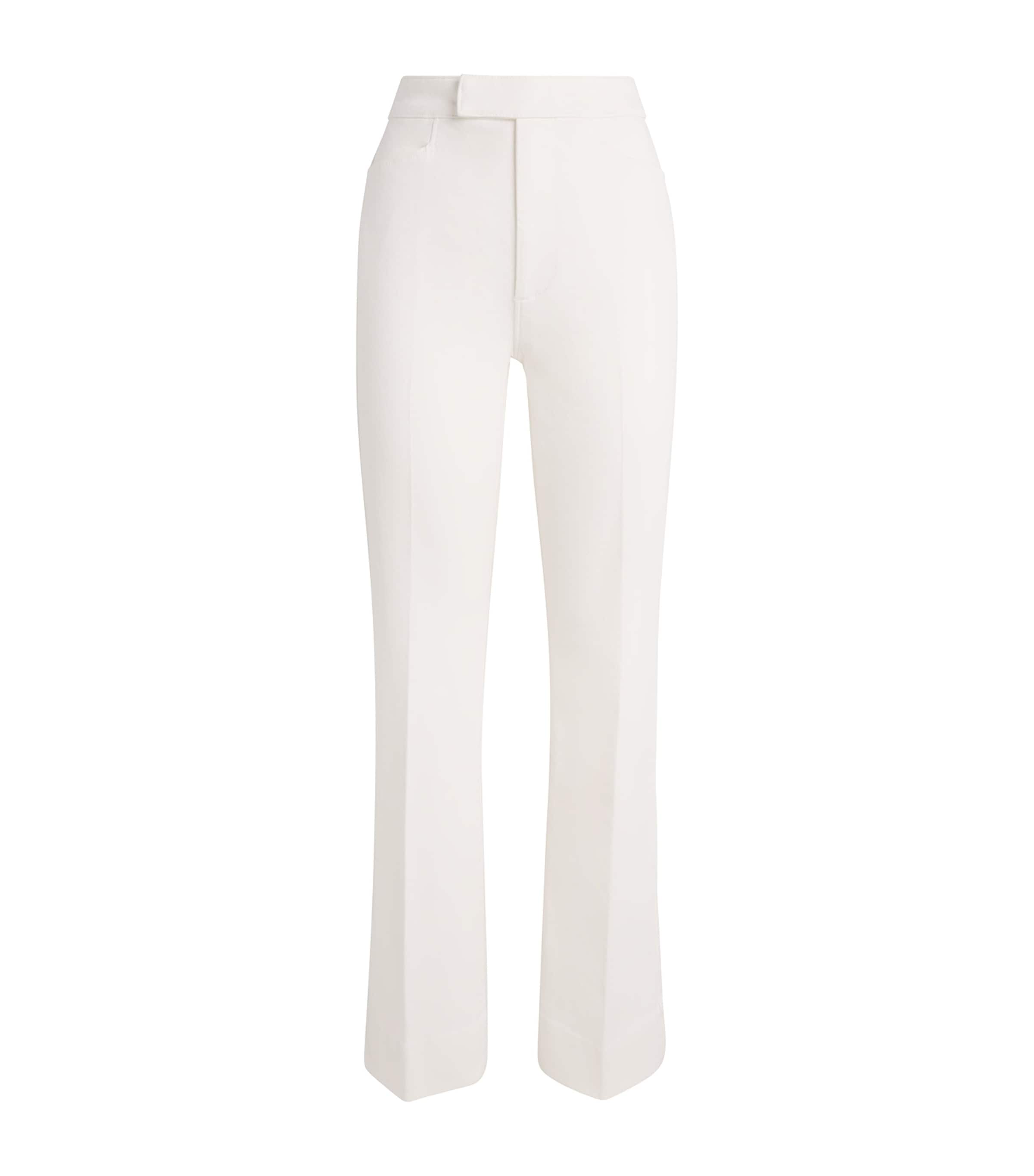 PAIGE Womens Stevie Bootcut Jeans Tonal Ecru Image 1