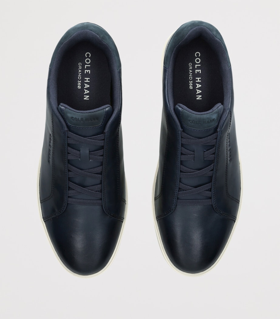 Leather GrandPrø Luxe Slip-On Sneakers BLUE/DARK Image 4