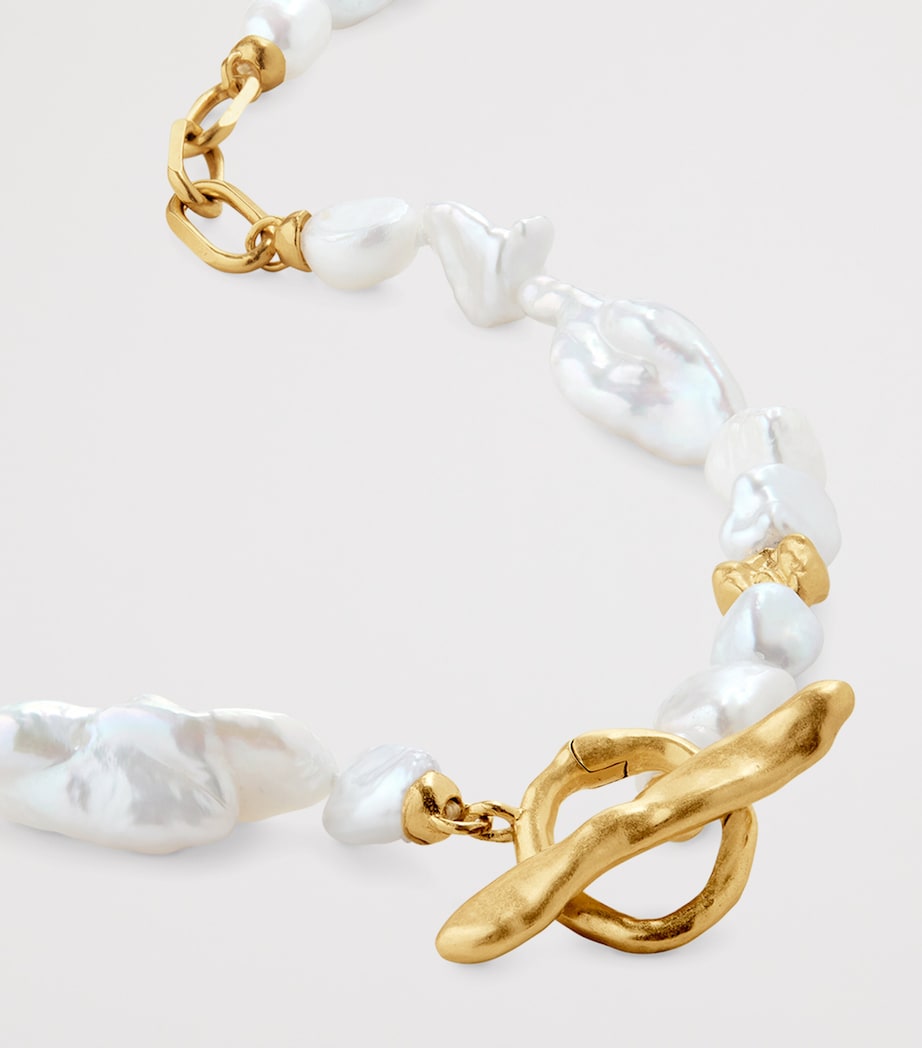 Monica Vinader x Amy Powney Gold Vermeil and Pearl Necklace Gold Vermeil Image 3