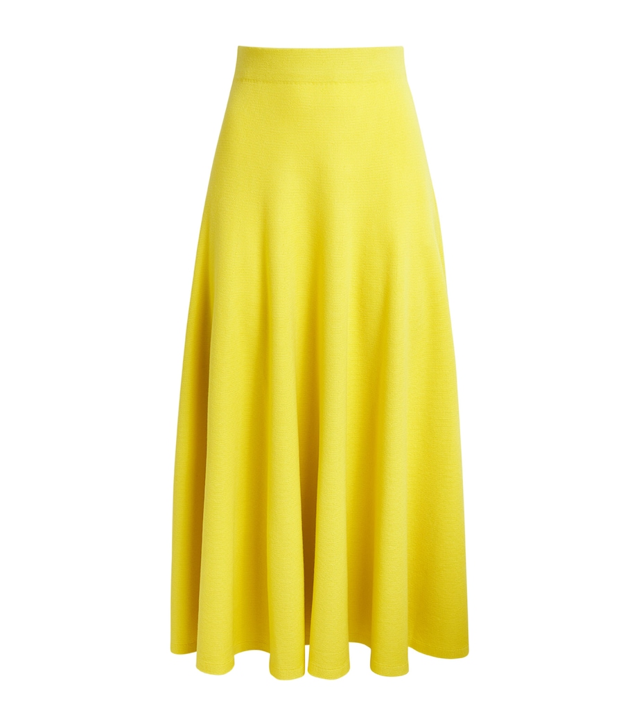 Gabriela Hearst Womens Wool Cairan Maxi Skirt Ctr Citrine Image 1