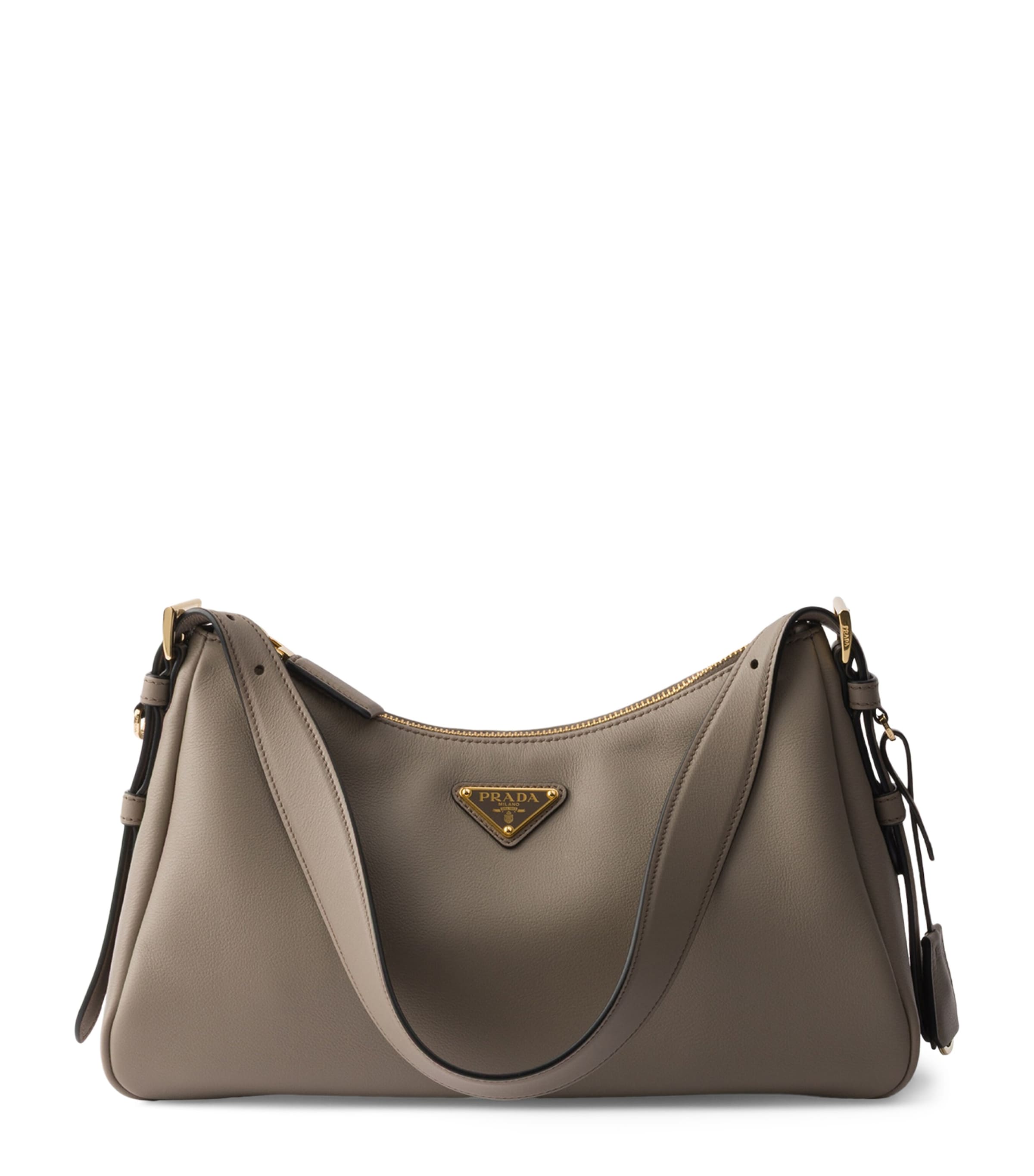 Prada Medium Leather Aimée Shoulder Bag | Harrods UK