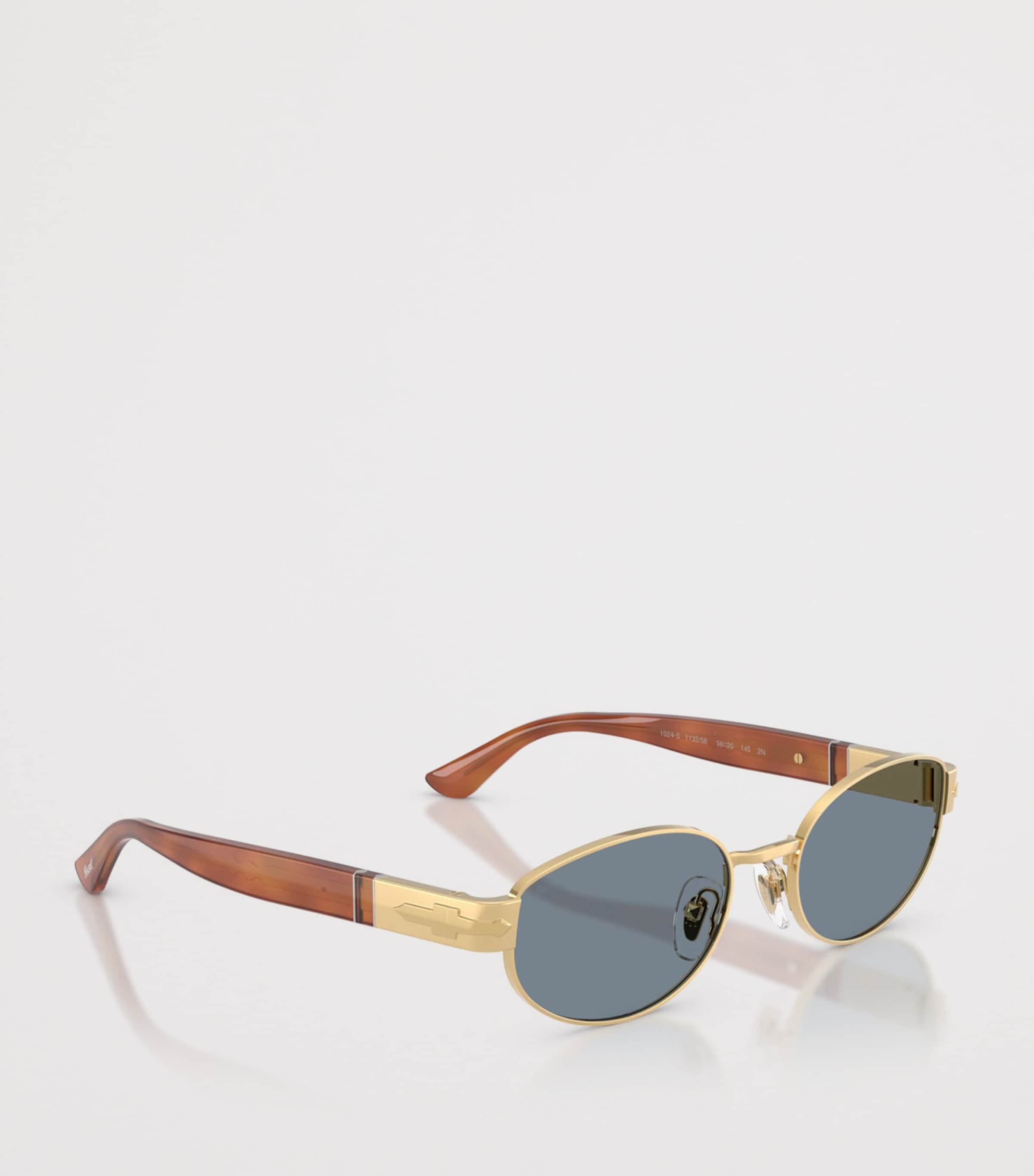 Persol PO1024S Oval Sunglasses Gold Image 6