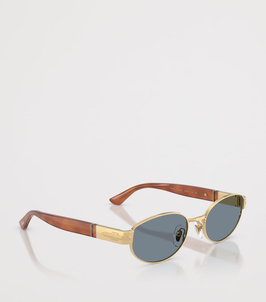 Persol PO1024S Oval Sunglasses Gold Image 6