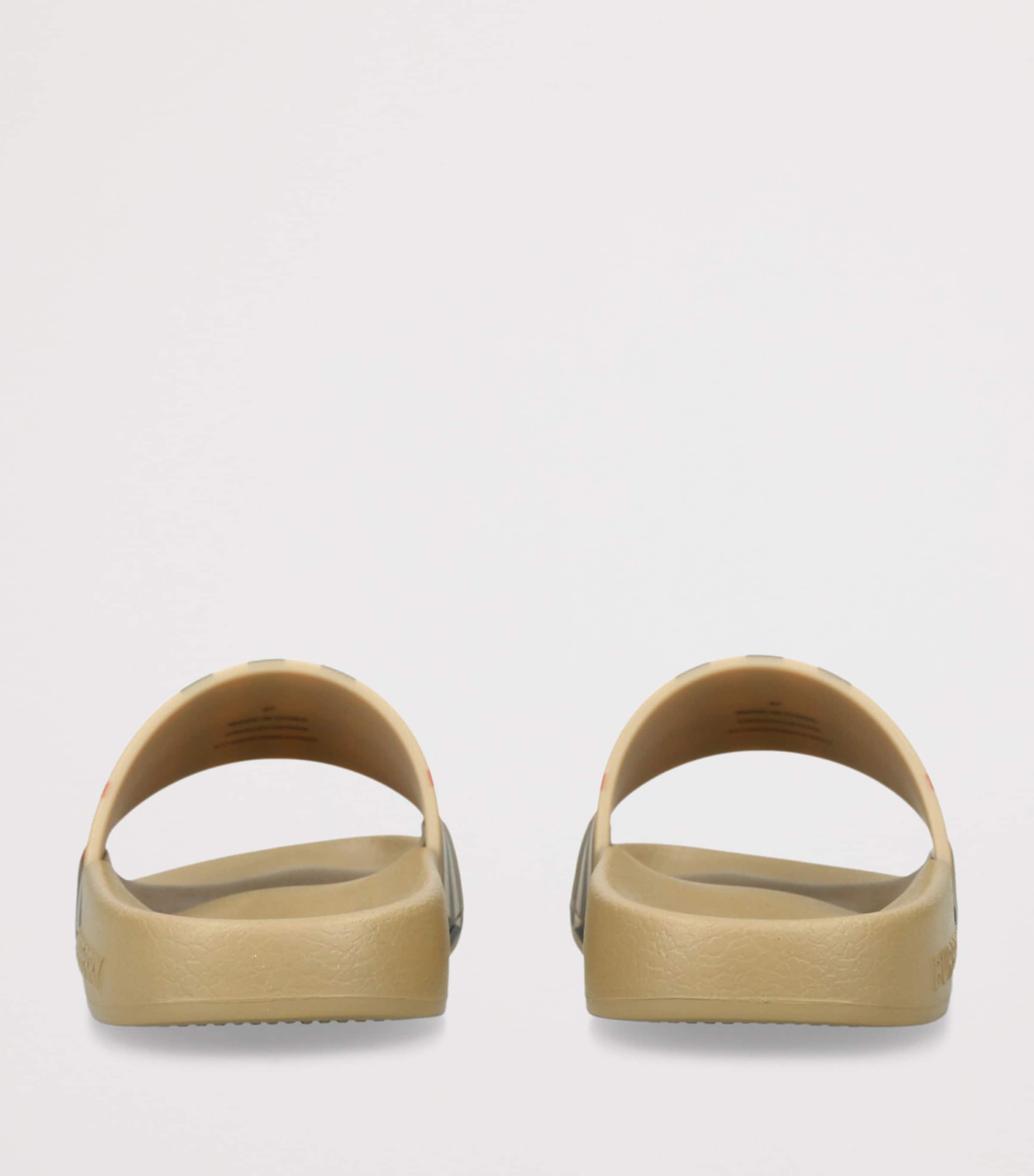 Burberry Kids Rubber Check Slides Yellow Image 2