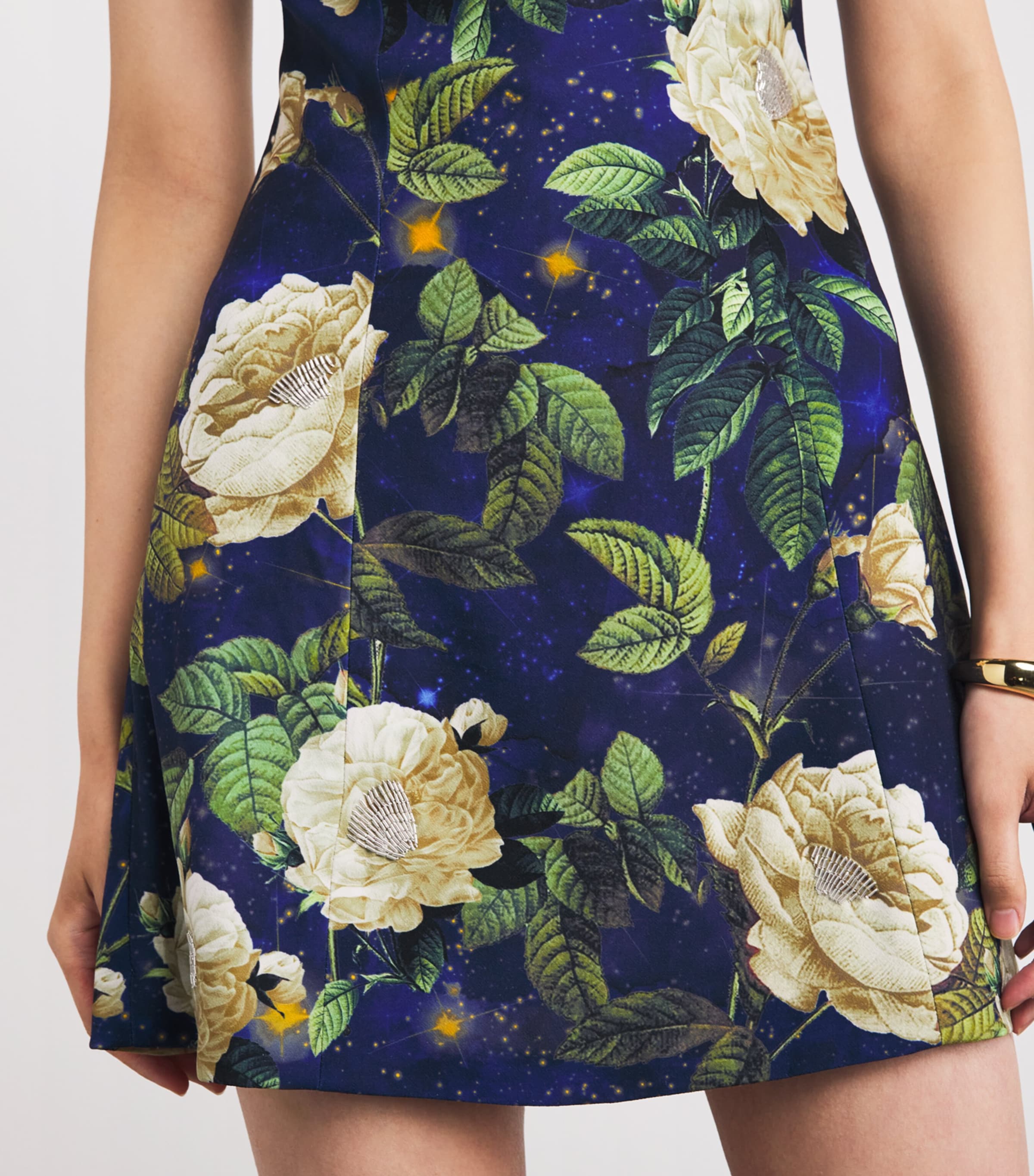 Floral Crystal-Embellished Eve Mini Dress E439 TWILIGHT EDEN Image 6