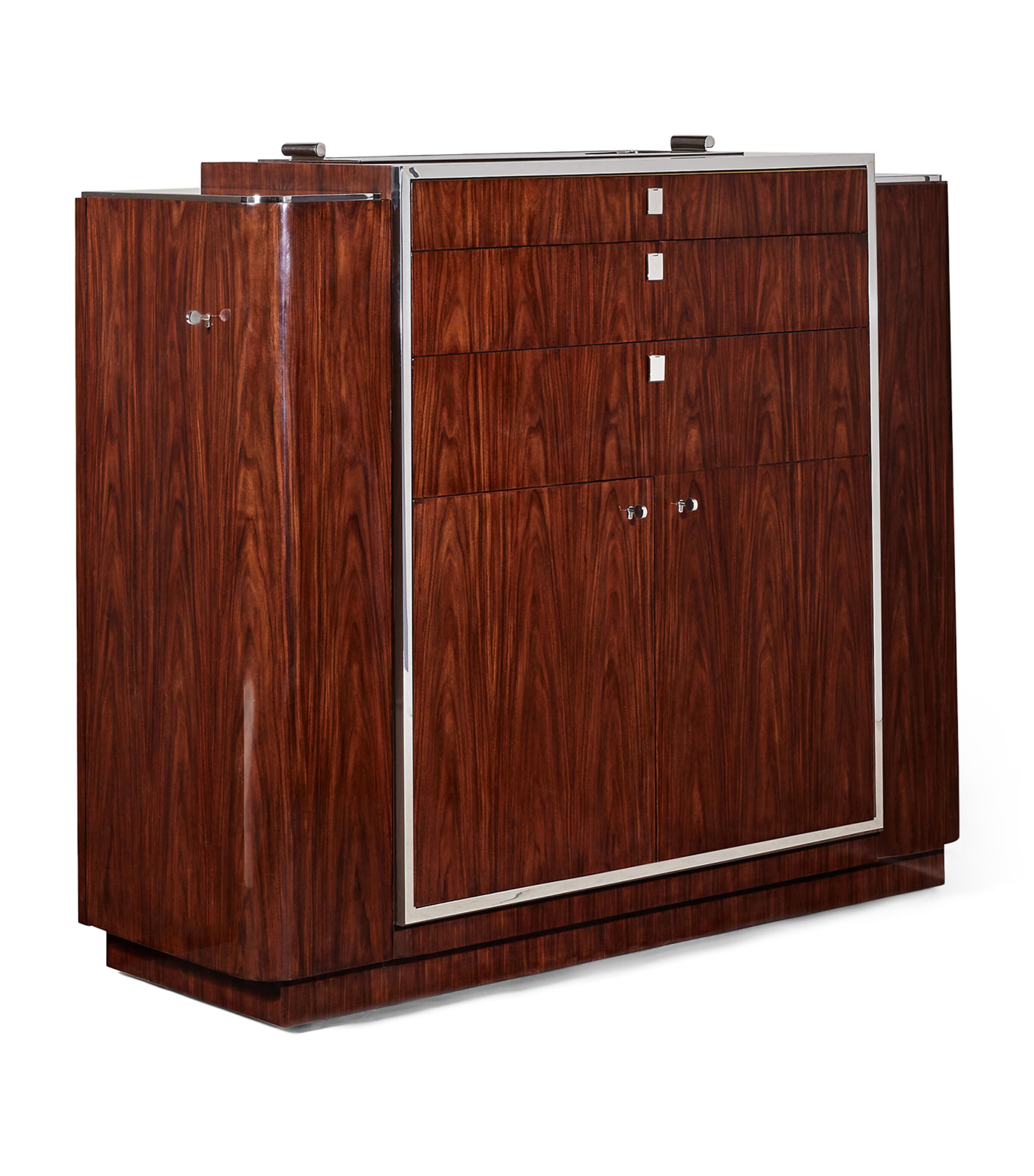 Ralph Lauren Home Rosewood and Stainless Steel Duke Bar