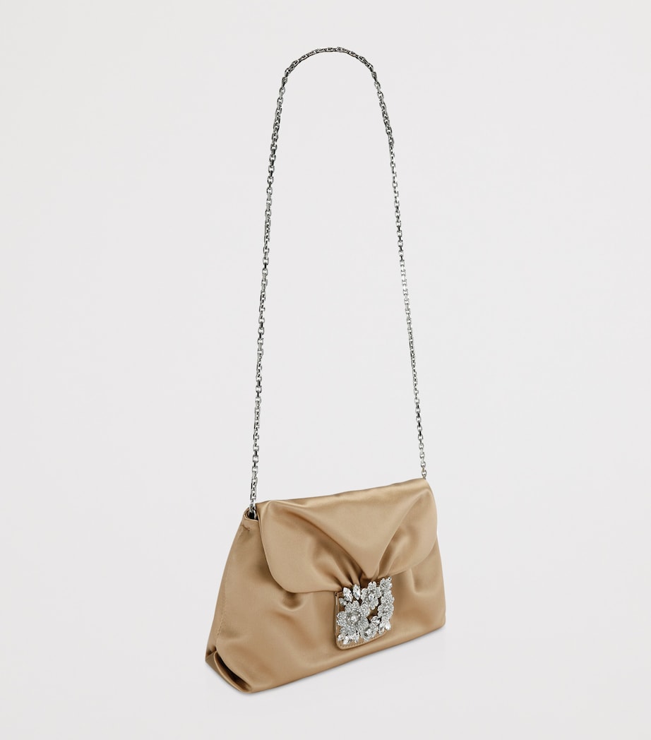 Mini Satin Efflorescence Clutch Bag BEIGE OTH Image 3