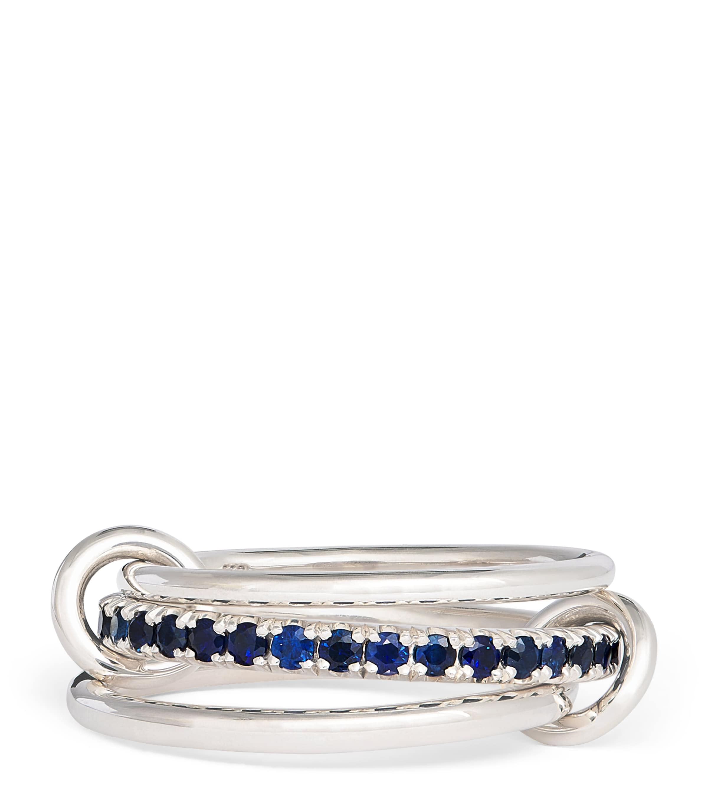 Spinelli Kilcollin Sterling Silver And Sapphire Petunia Ring In Blue