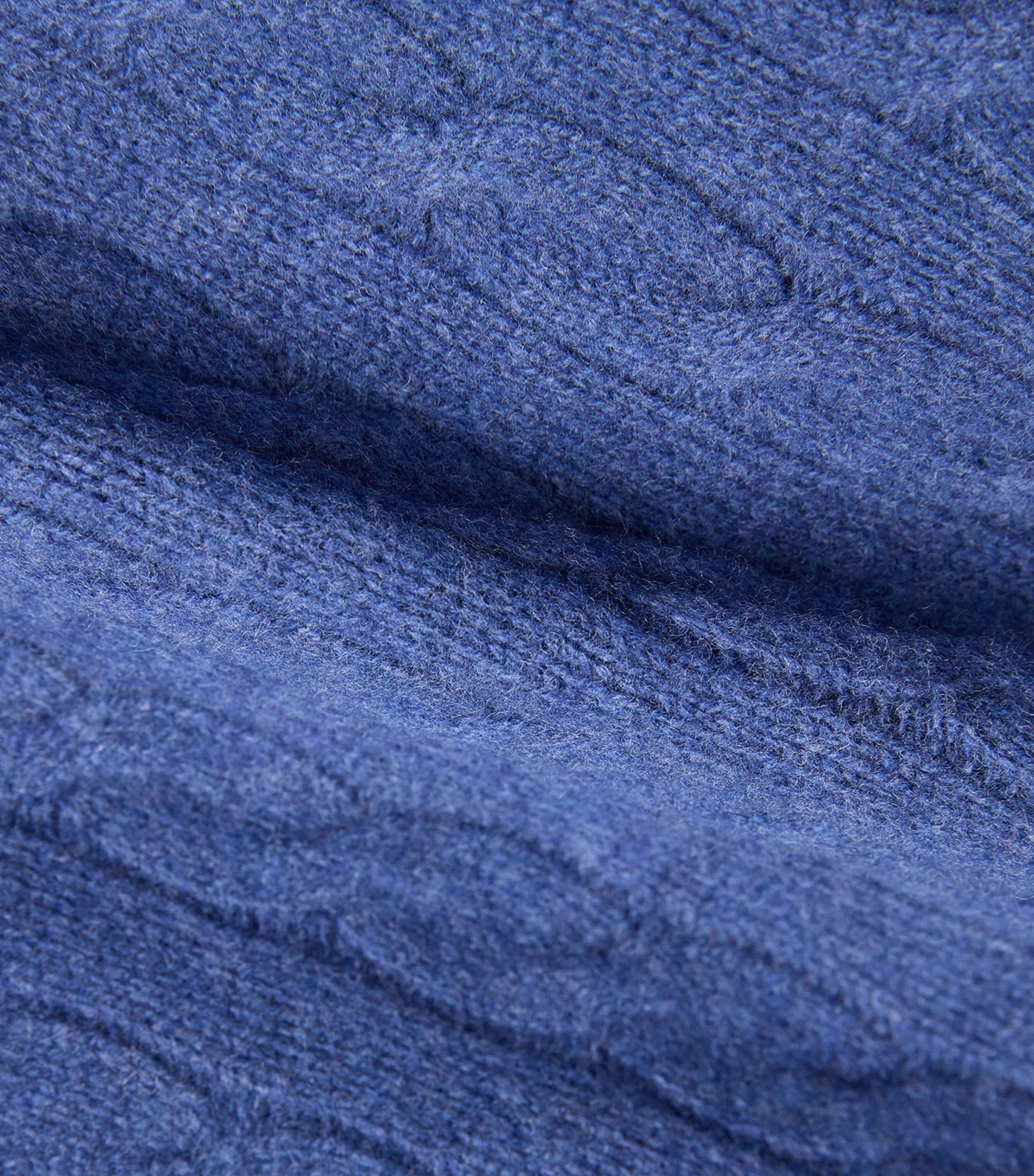 Wool-Cashmere Quarter-Zip Sweater NAVY Image 5