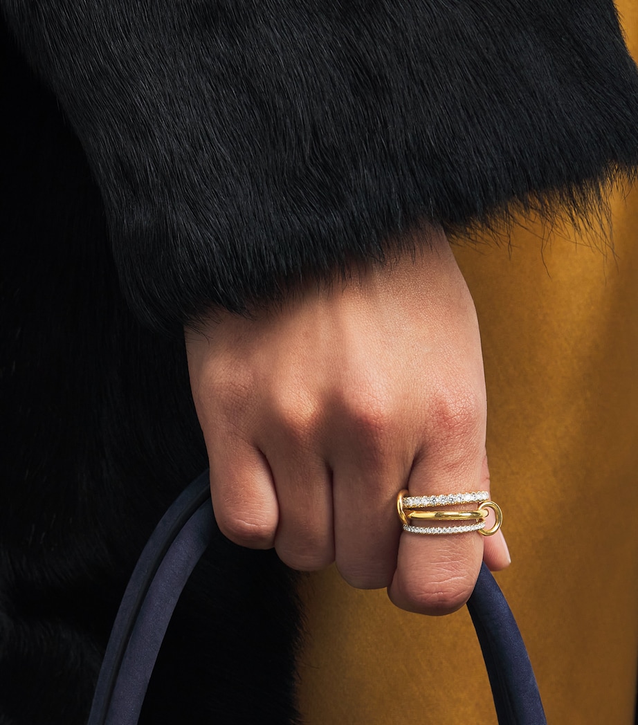 Yellow Gold and Diamond Norah Ring YELLOW GOLD Image 2