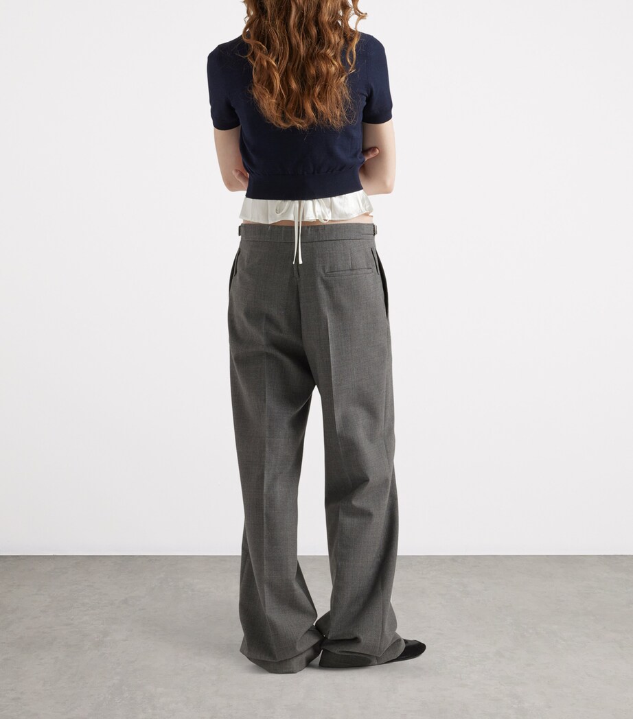Technical Wool Tailored Trousers F0480 Image 5