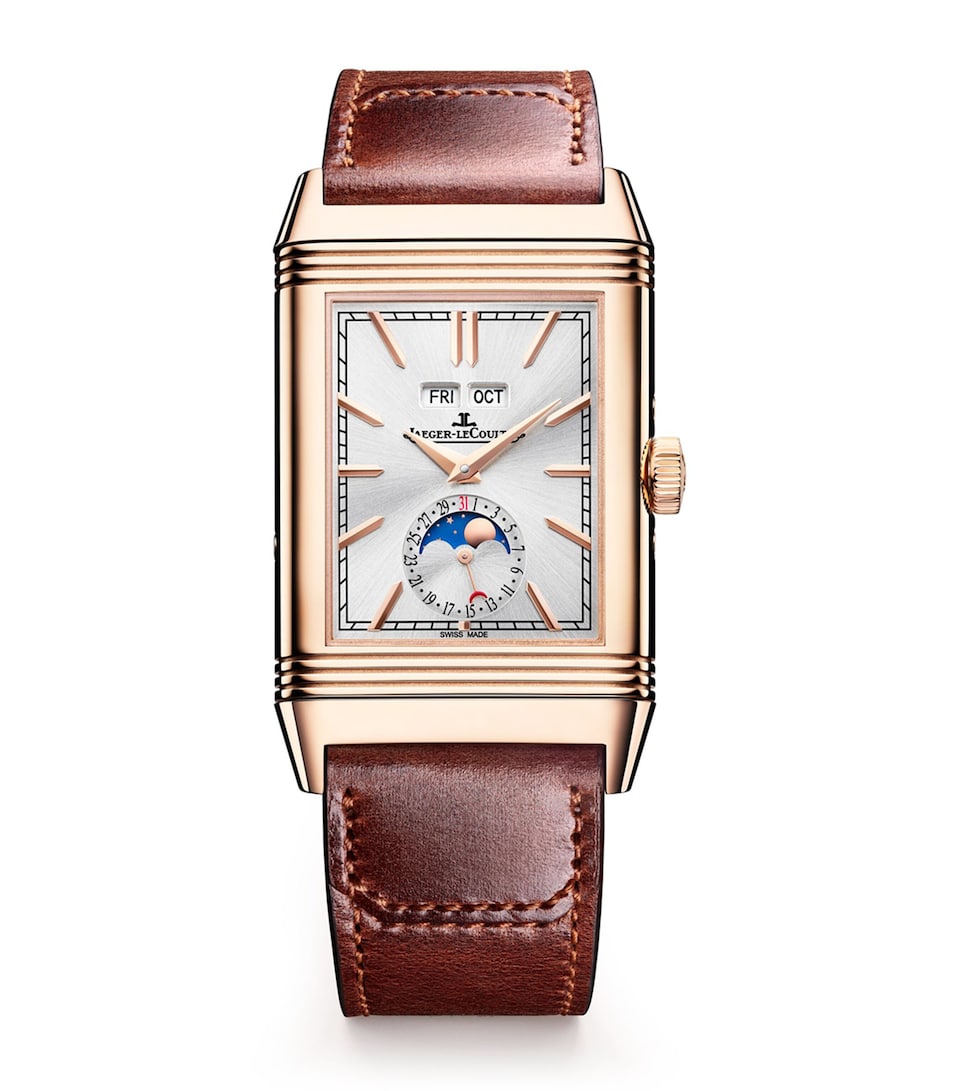 Rose Gold Reverso Tribute Duoface Calendar Watch 29.9mm