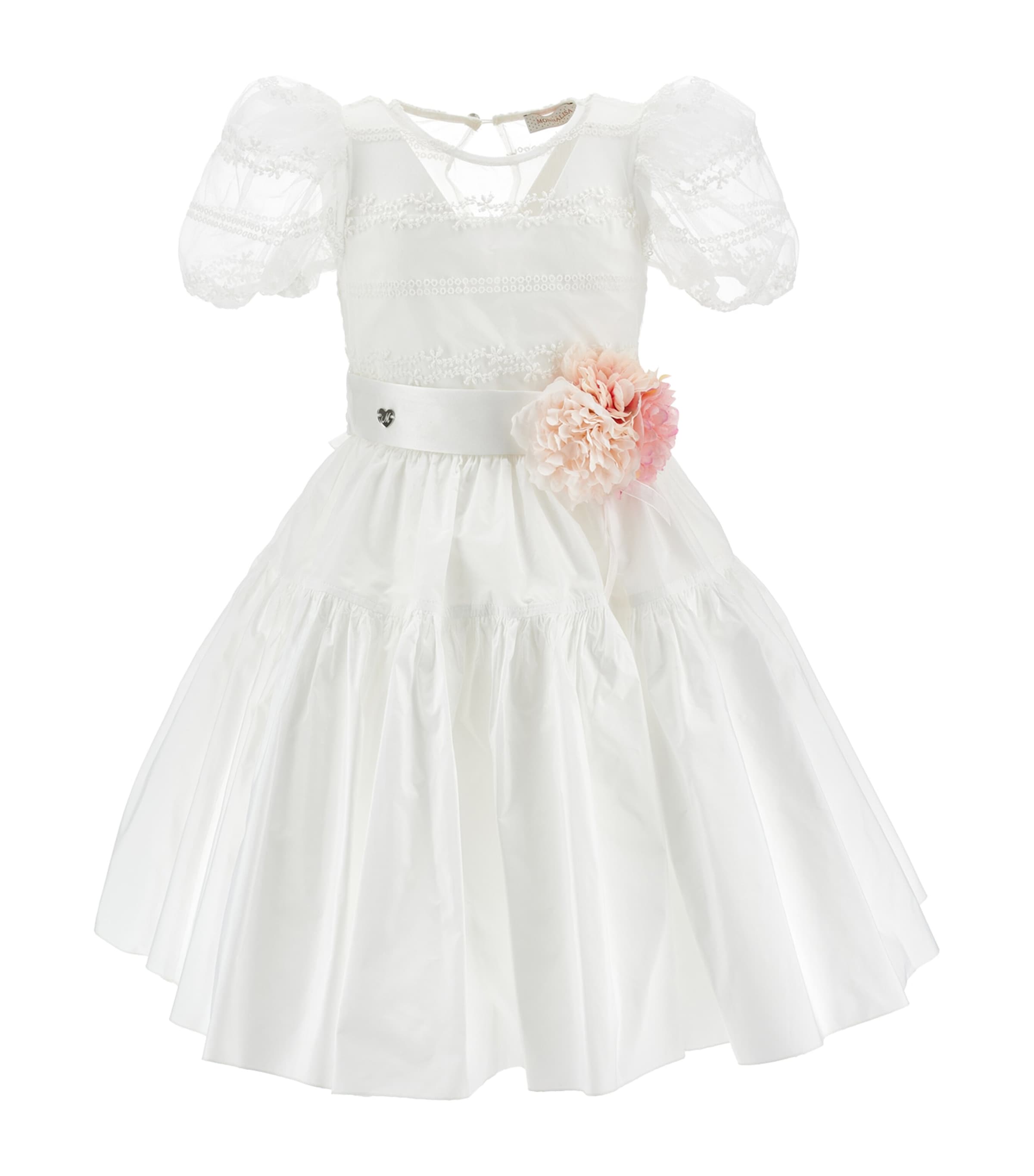 Monnalisa Floral Embellished Ceremony Dress
