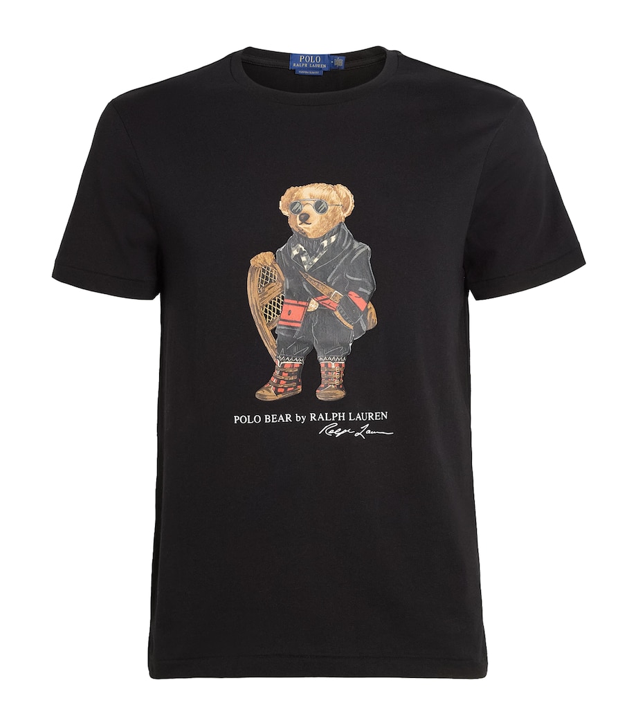 Cotton Holiday Bear T-Shirt BLACK Image 1