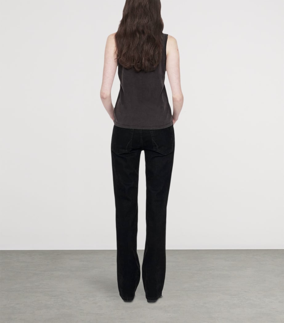 AllSaints Womens Organic Cotton Jenny Tank Top Washed Black Image 7