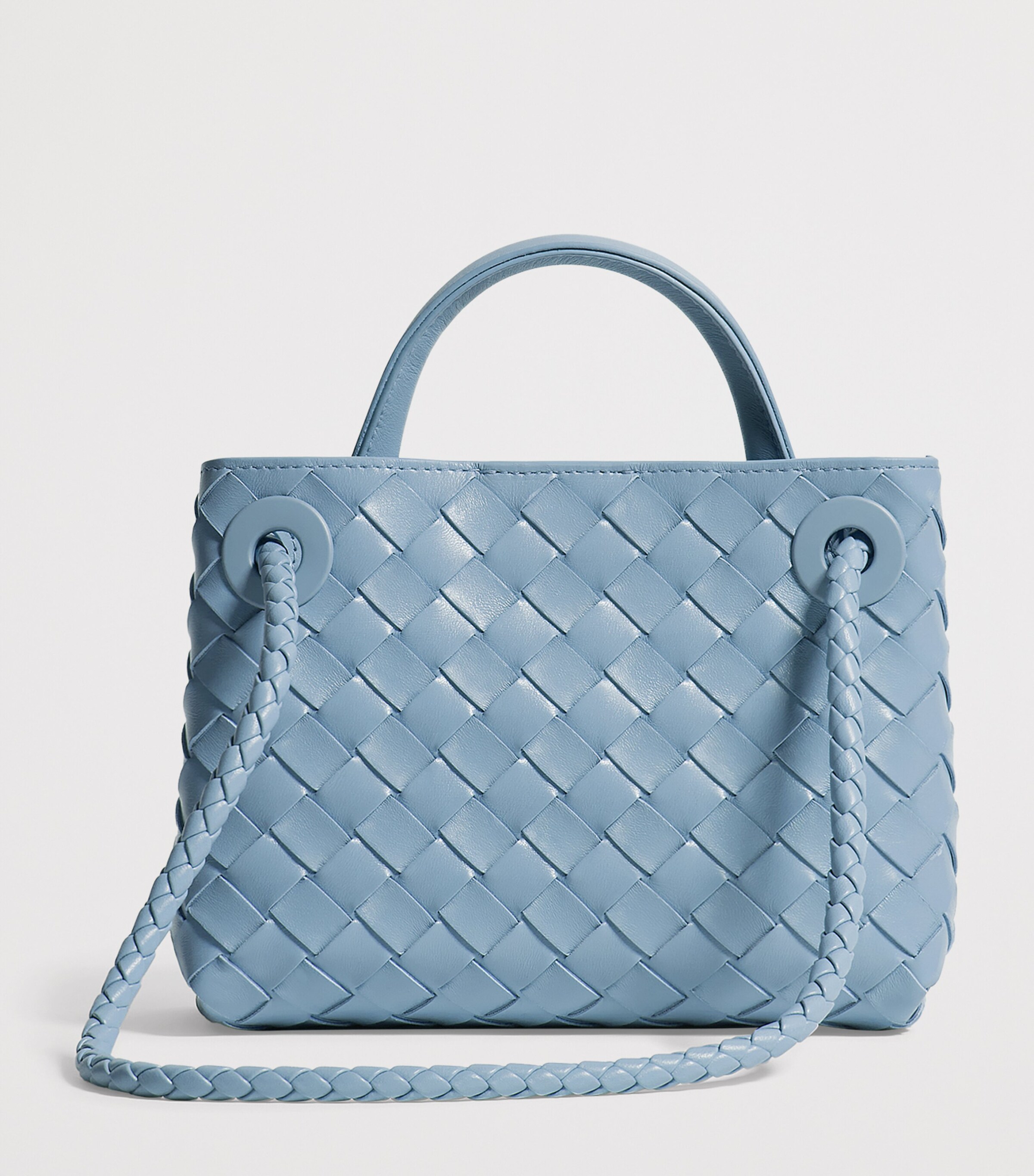 Bottega Veneta Womens Mini Leather Andiamo Top-Handle Bag Image 3